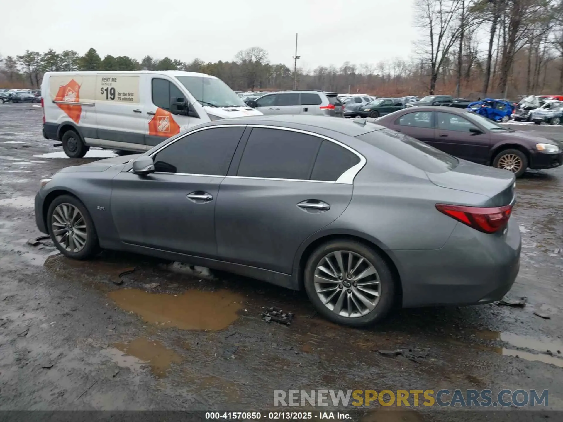 14 fotografías del automóvil dañado JN1EV7AR9LM251709 INFINITI Q50 2020