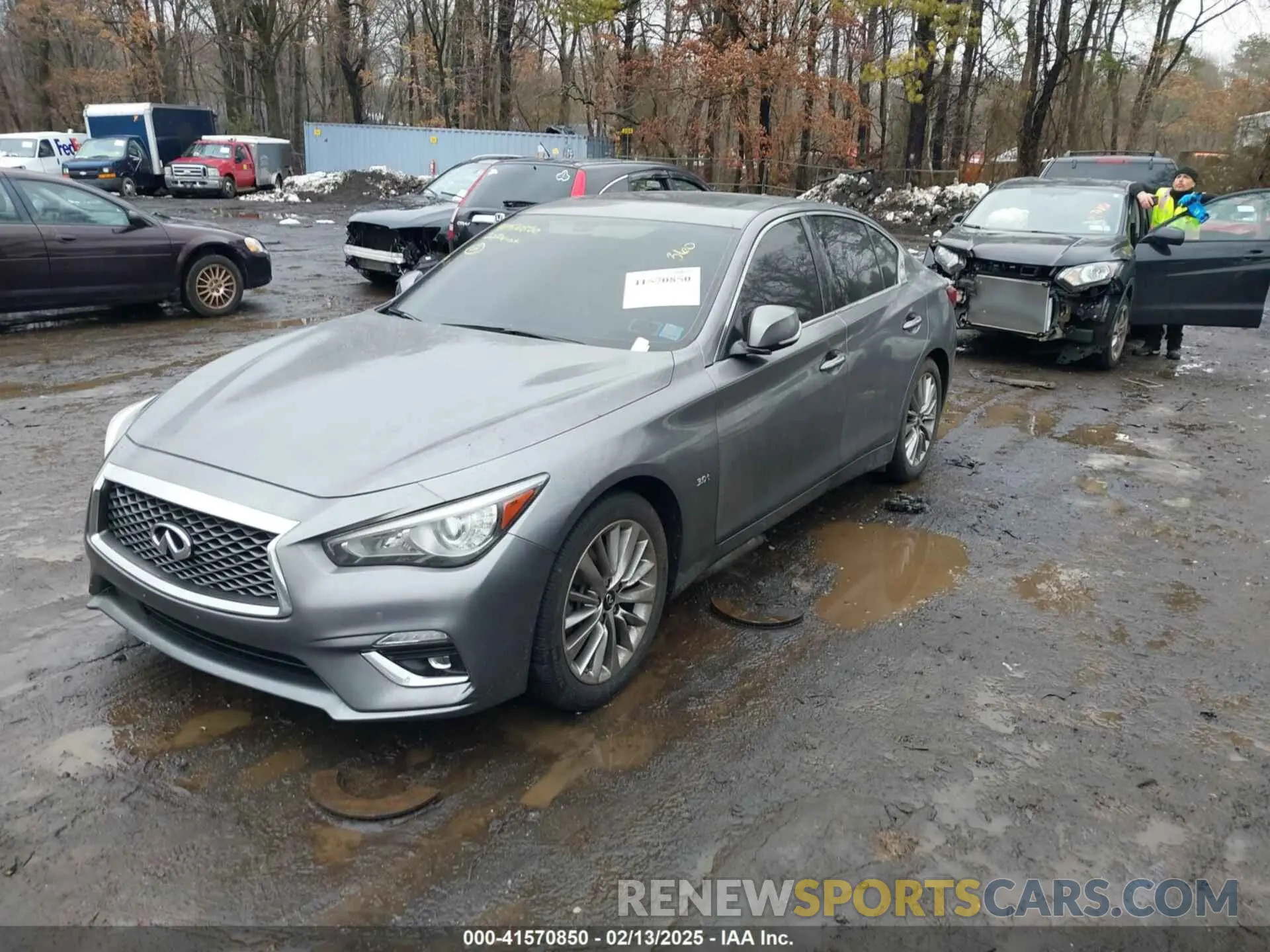 2 fotografías del automóvil dañado JN1EV7AR9LM251709 INFINITI Q50 2020