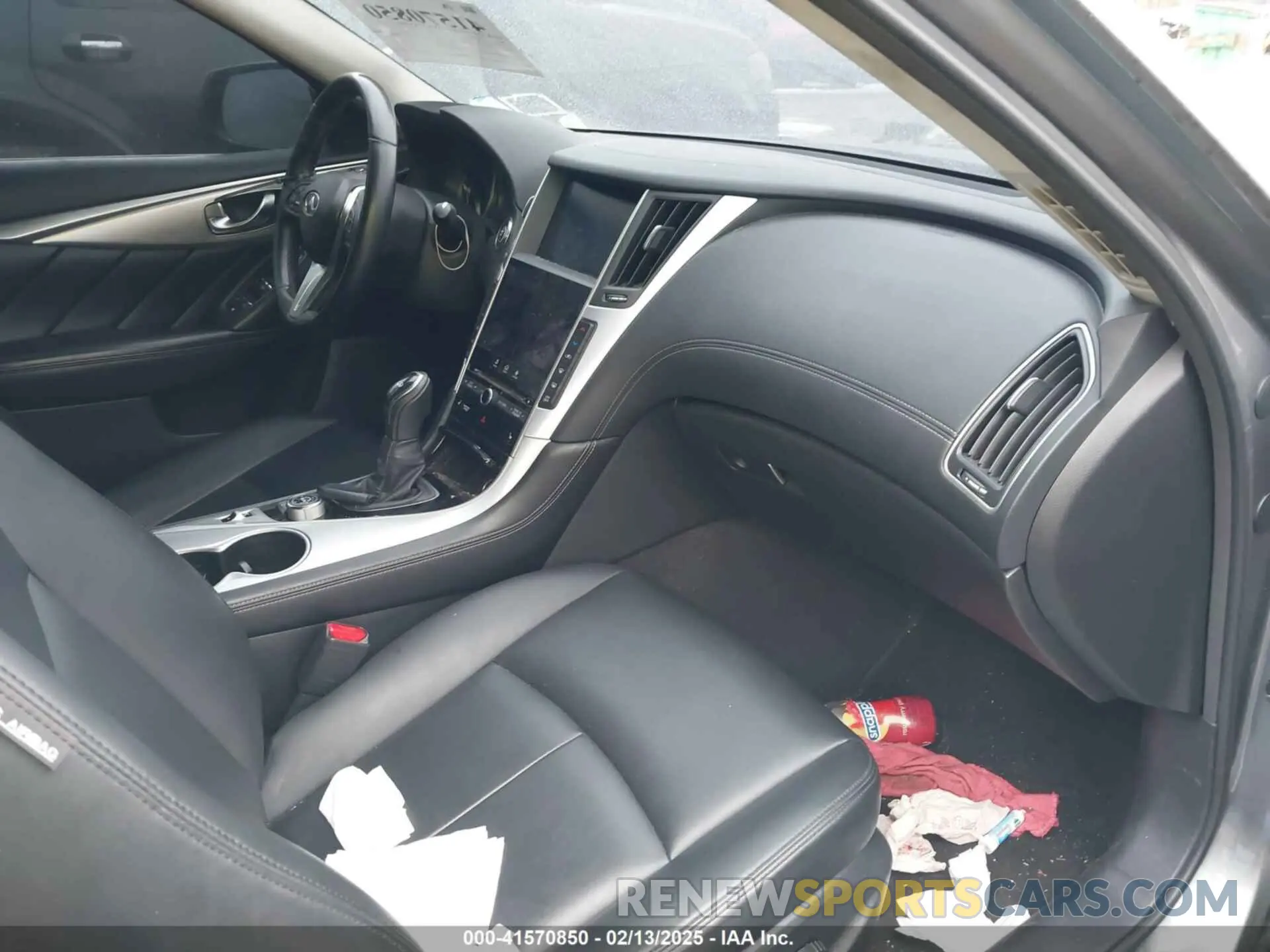 5 fotografías del automóvil dañado JN1EV7AR9LM251709 INFINITI Q50 2020
