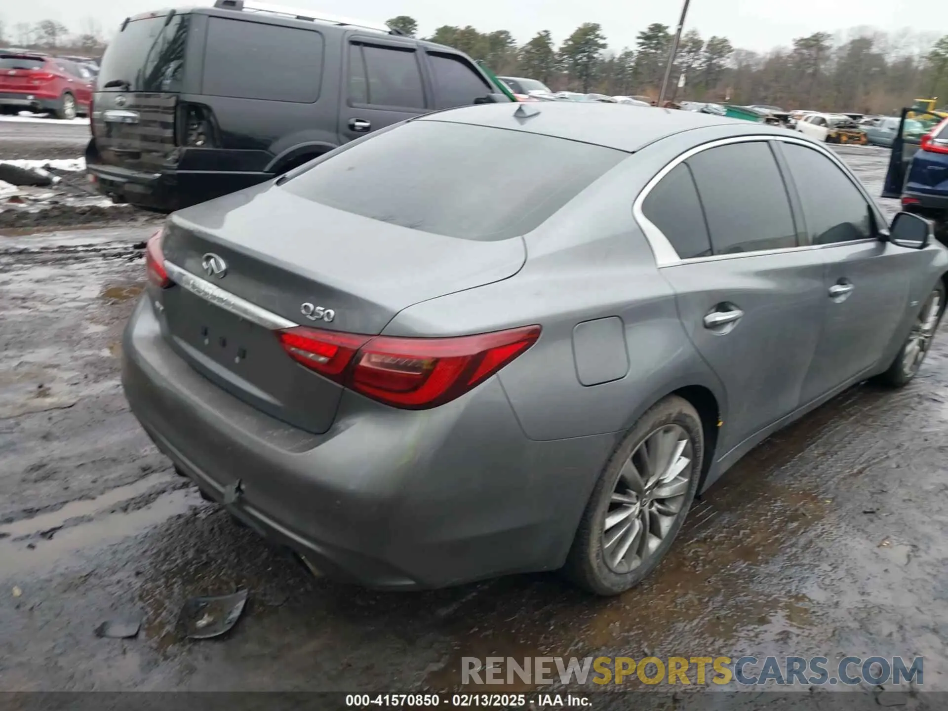 6 fotografías del automóvil dañado JN1EV7AR9LM251709 INFINITI Q50 2020