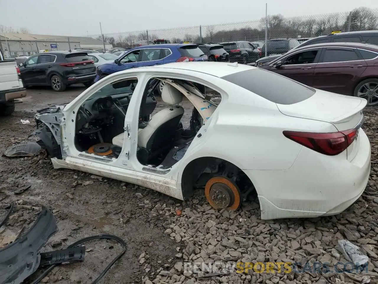 2 fotografías del automóvil dañado JN1FV7AP3LM630188 INFINITI Q50 2020