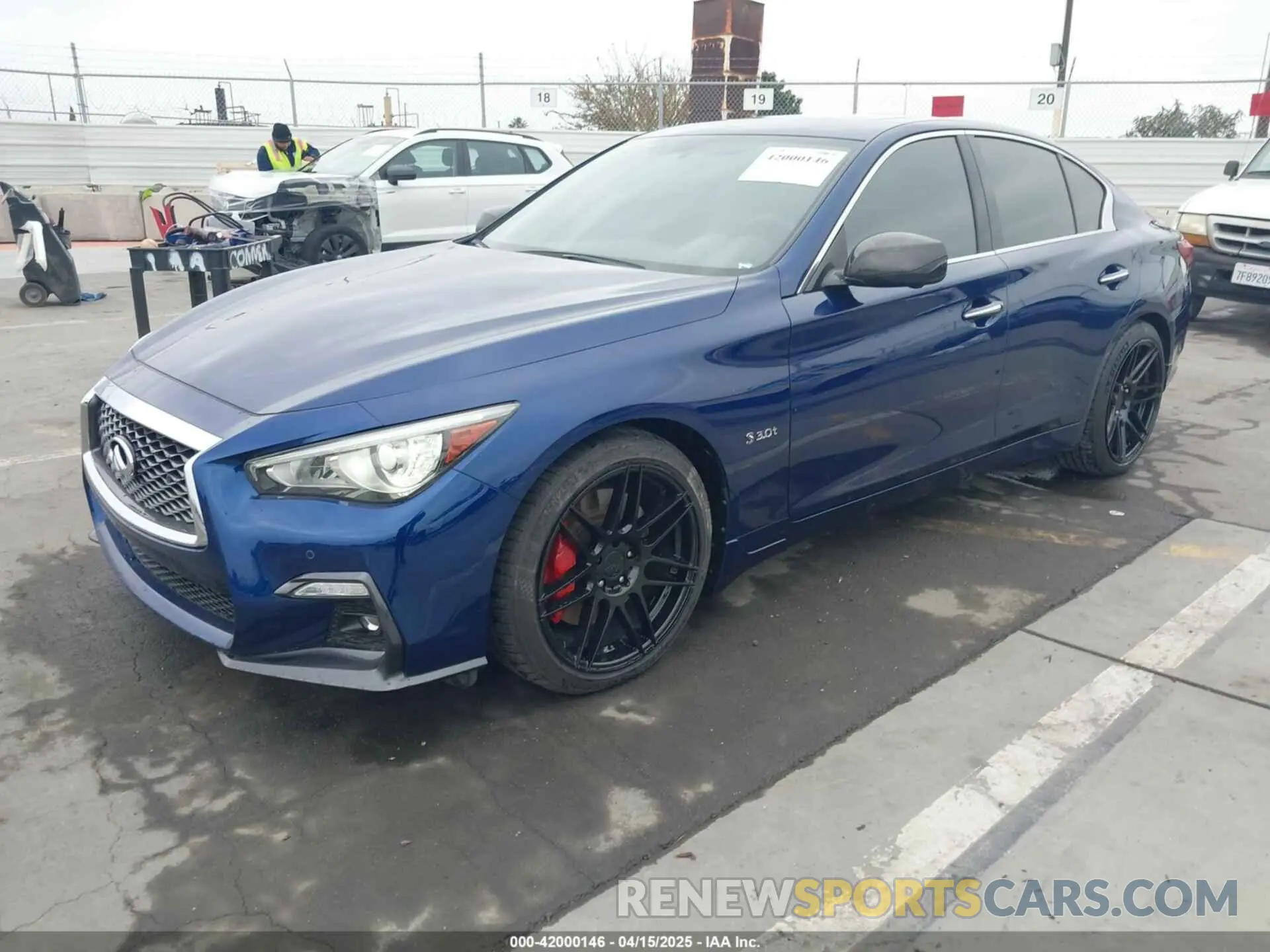 2 fotografías del automóvil dañado JN1FV7AP3LM630563 INFINITI Q50 2020