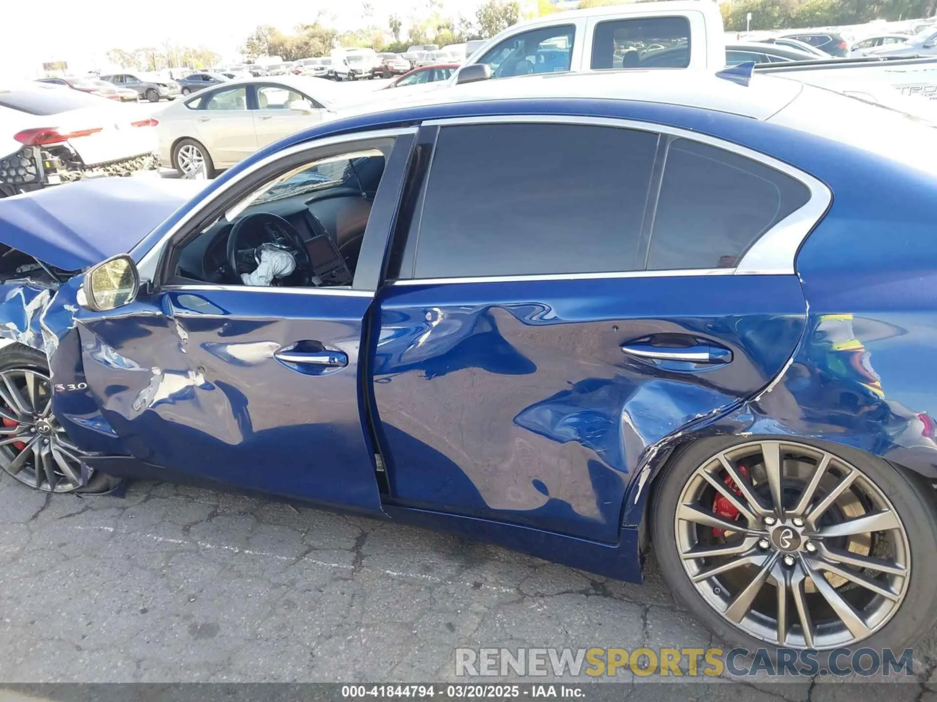 15 fotografías del automóvil dañado JN1FV7AP5LM630239 INFINITI Q50 2020