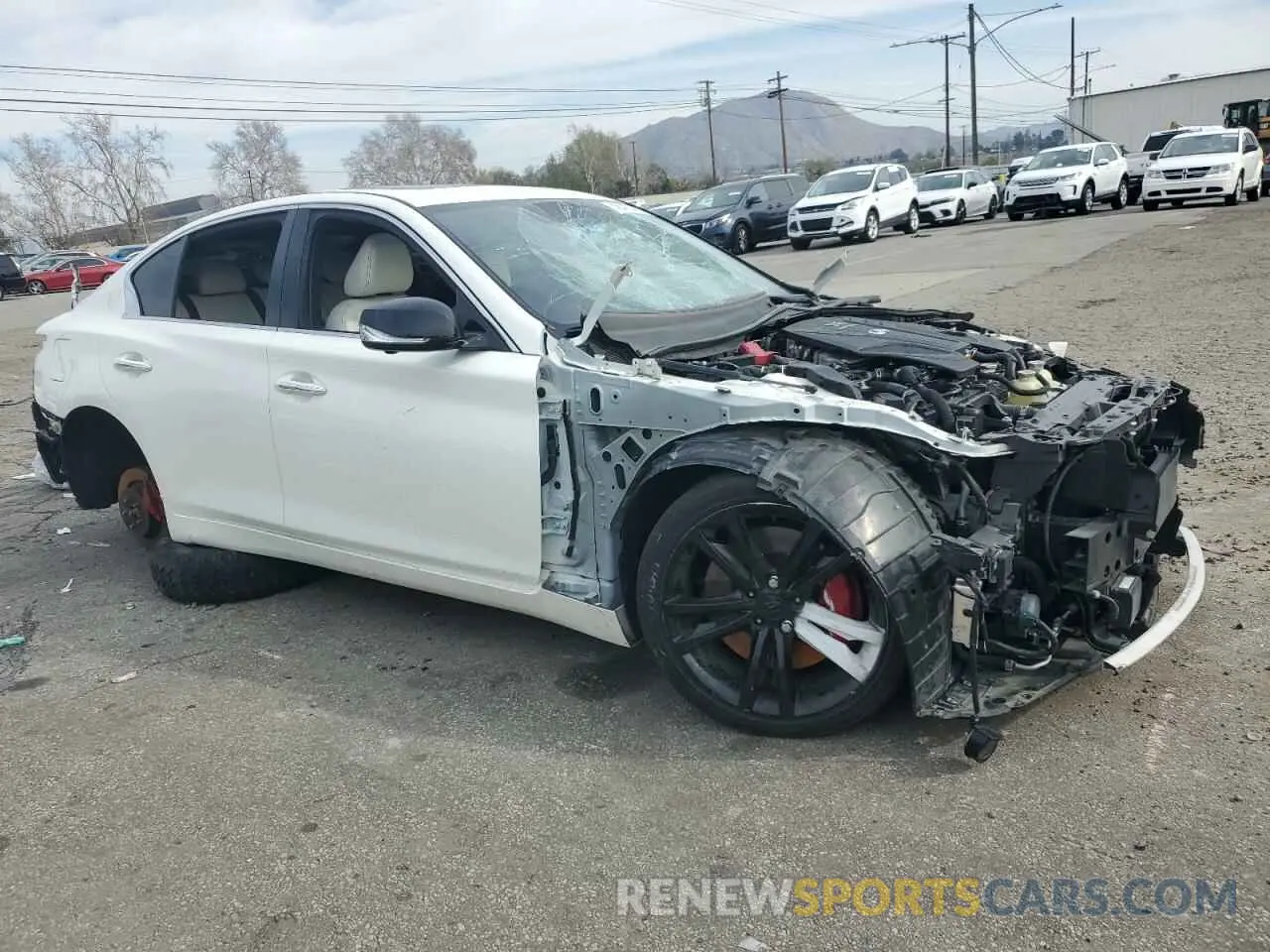 4 fotografías del automóvil dañado JN1FV7AP8LM630087 INFINITI Q50 2020