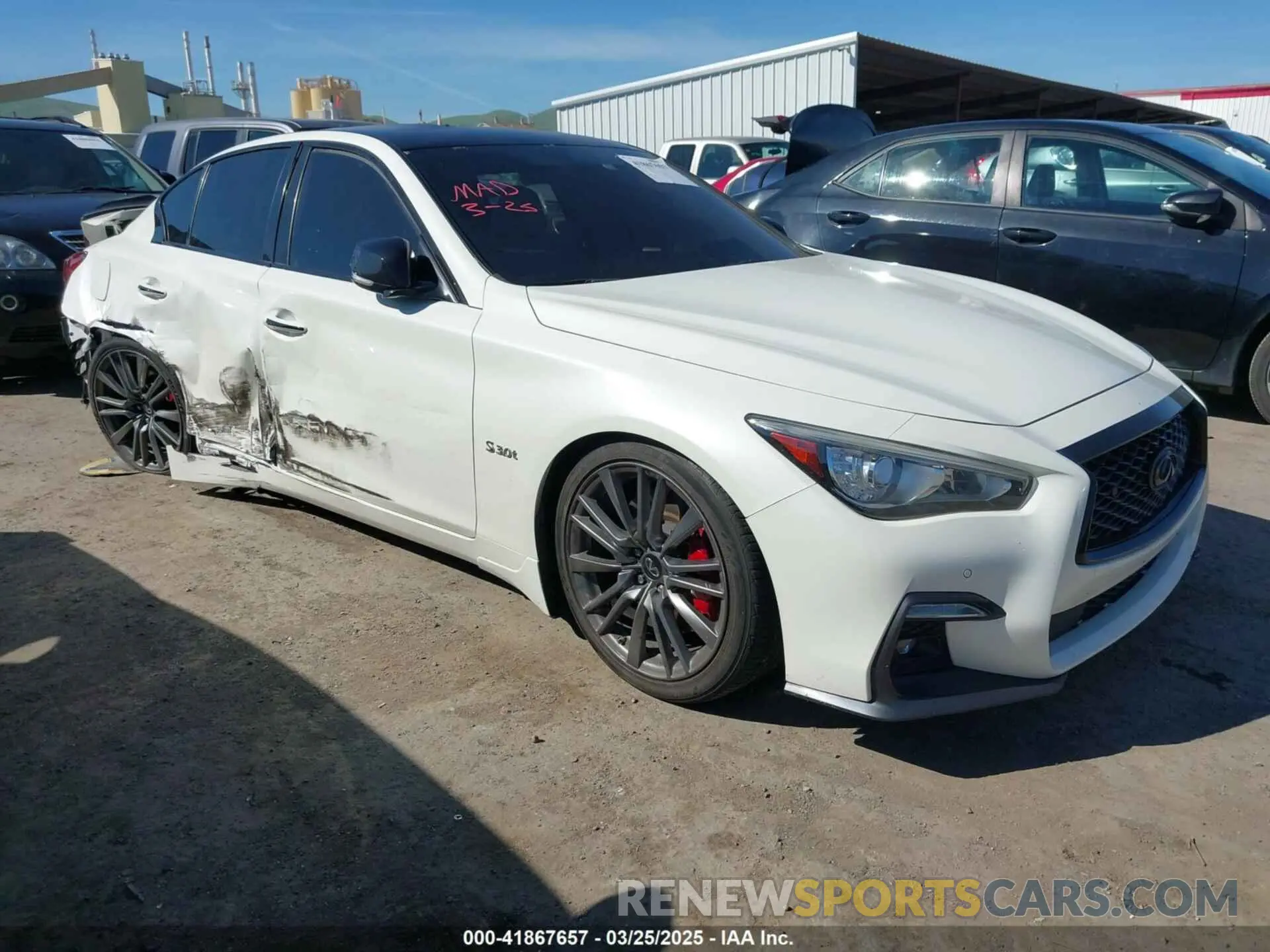1 fotografías del automóvil dañado JN1FV7APXLM630253 INFINITI Q50 2020