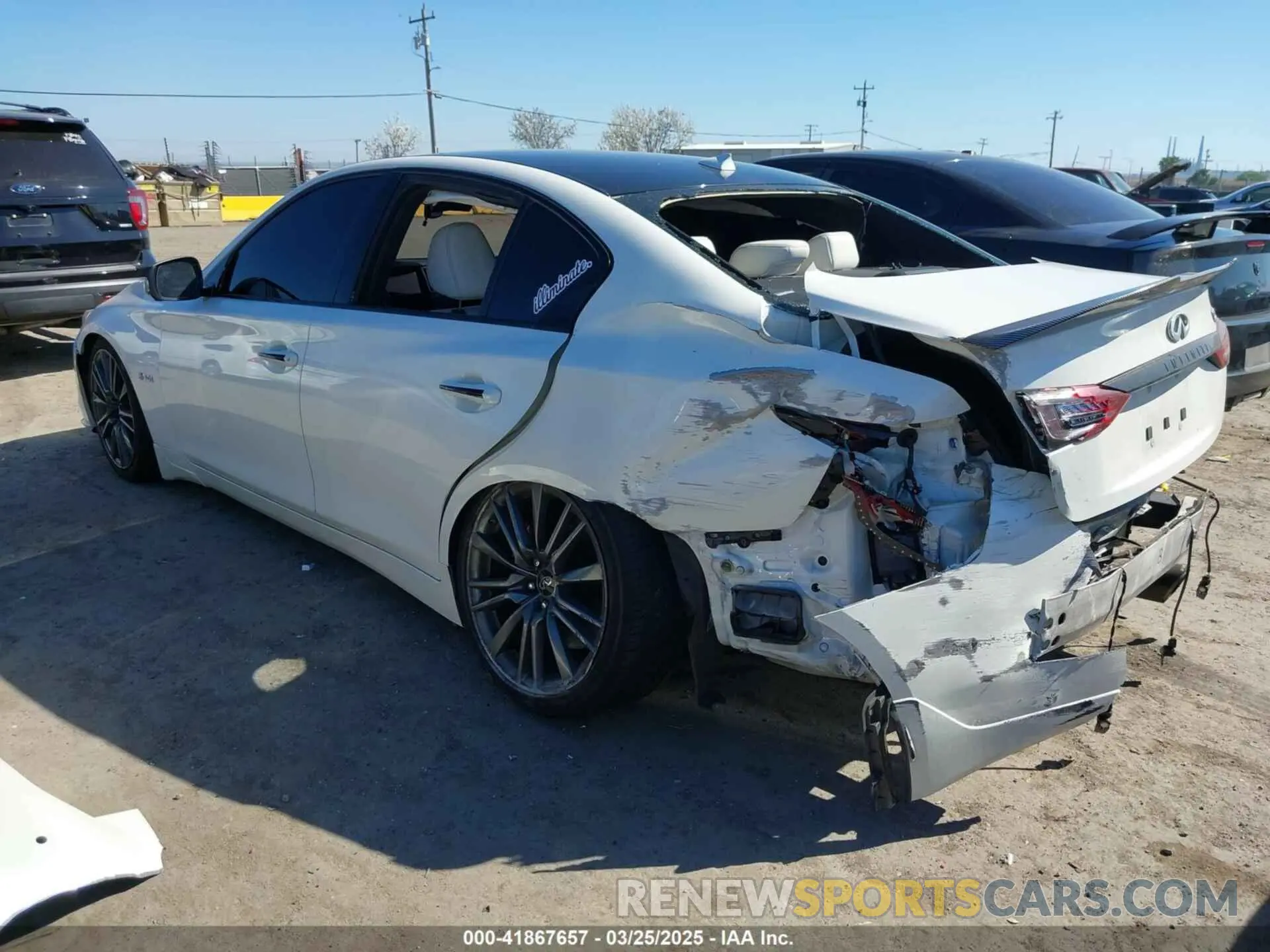 3 fotografías del automóvil dañado JN1FV7APXLM630253 INFINITI Q50 2020