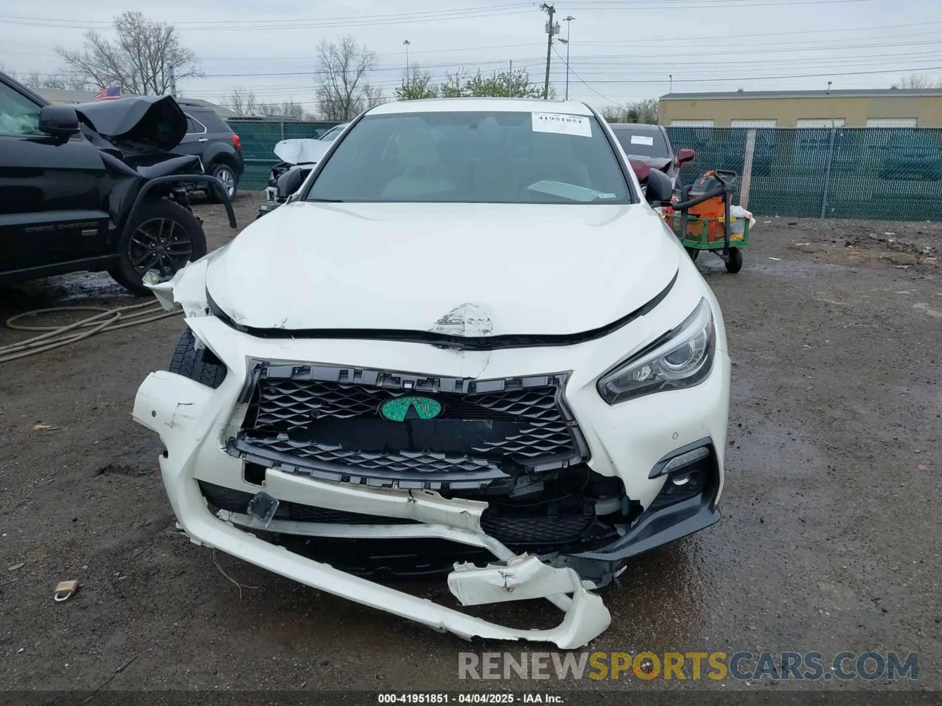 12 fotografías del automóvil dañado JN1FV7AR0LM660315 INFINITI Q50 2020
