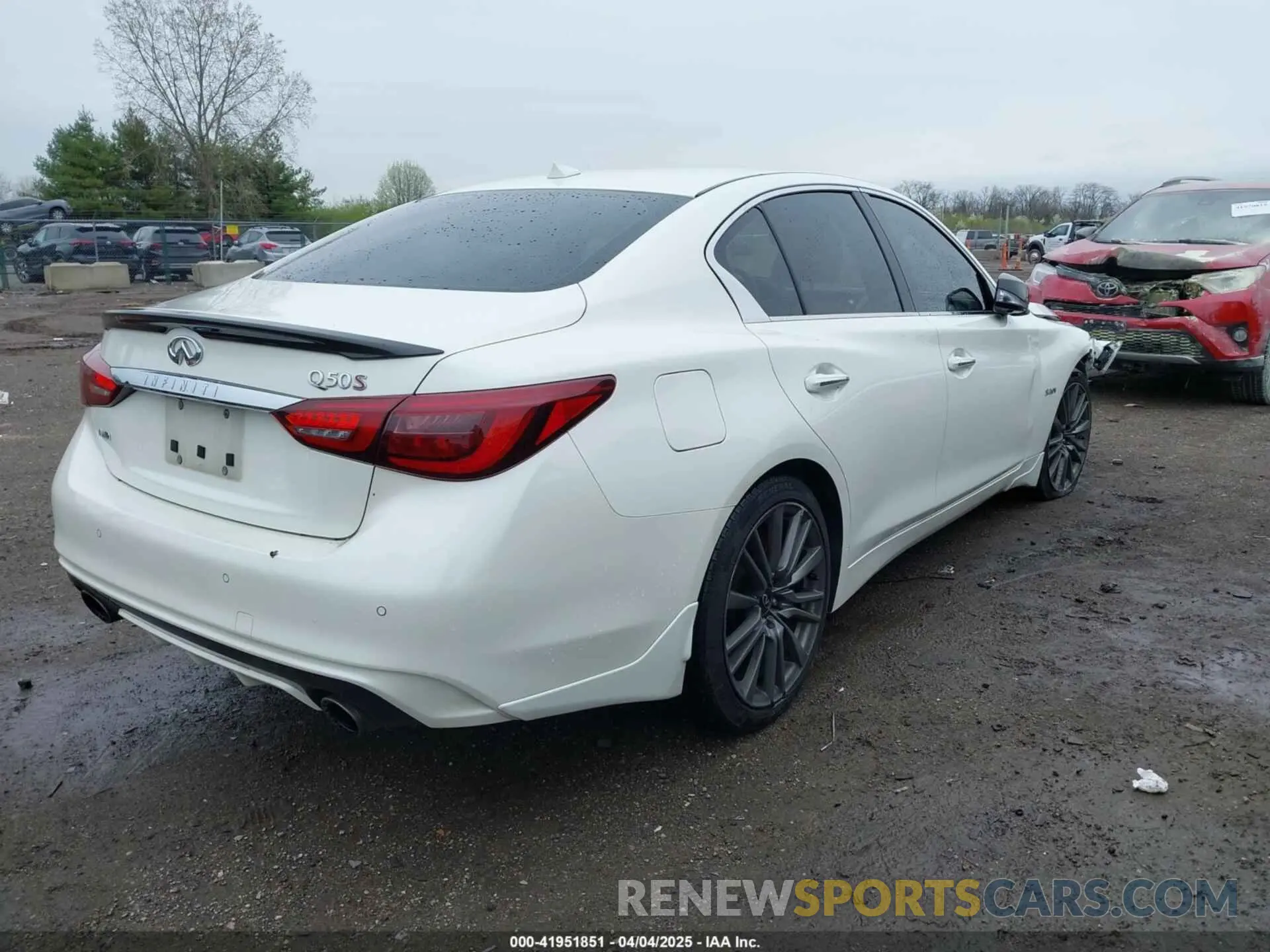 4 fotografías del automóvil dañado JN1FV7AR0LM660315 INFINITI Q50 2020