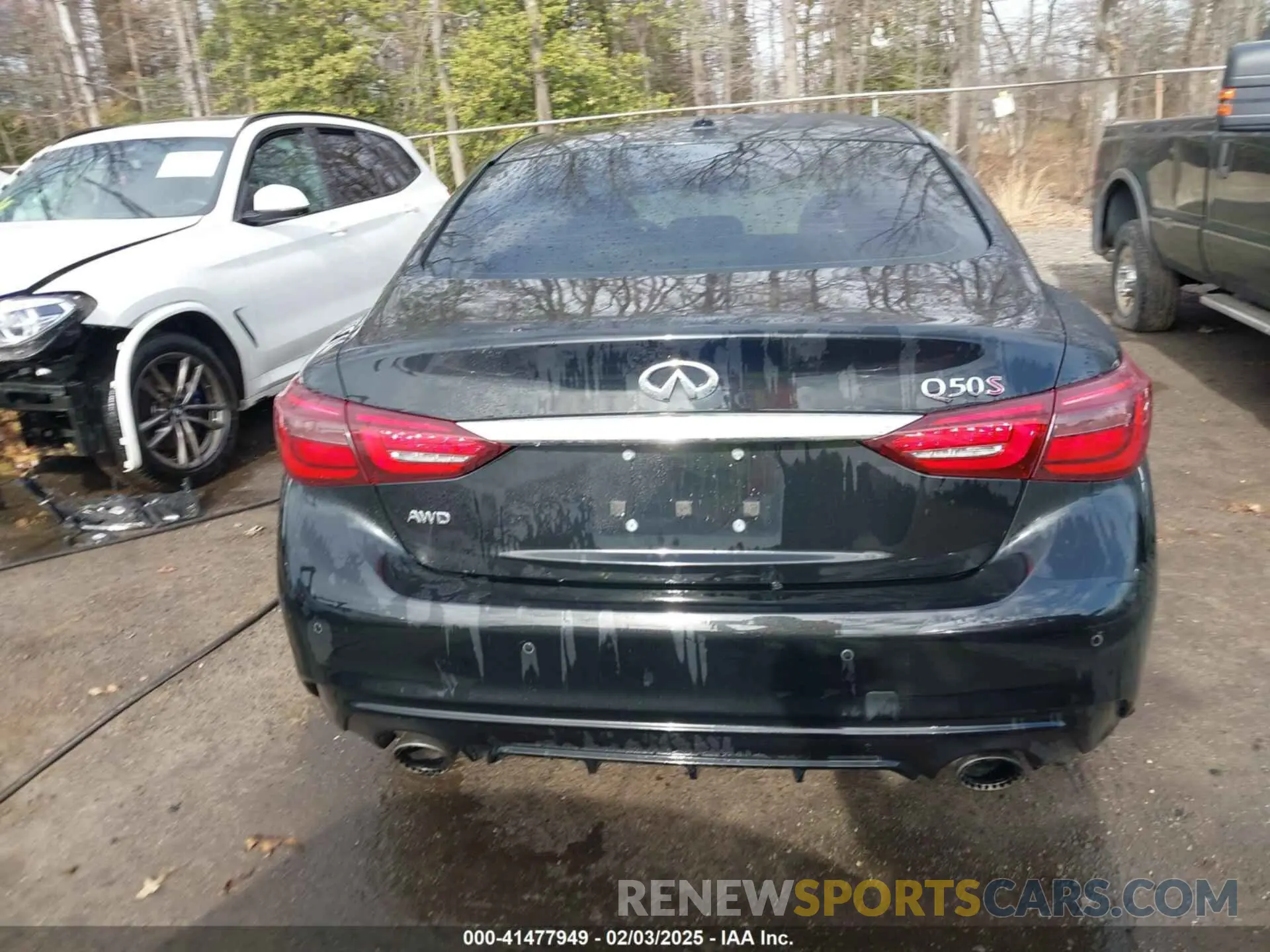 15 fotografías del automóvil dañado JN1FV7AR3LM660552 INFINITI Q50 2020