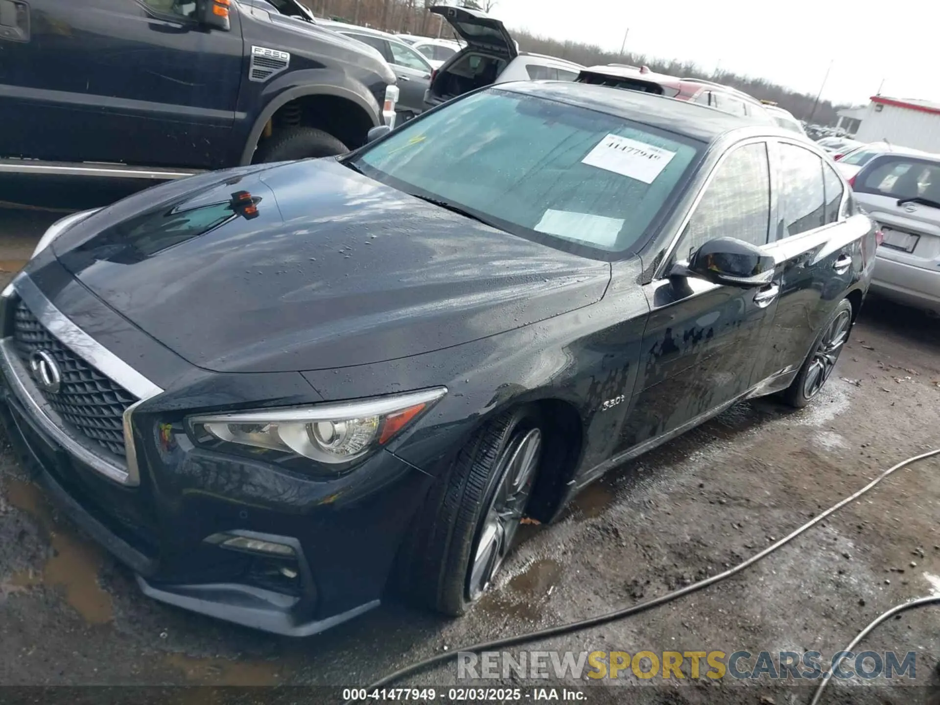 2 fotografías del automóvil dañado JN1FV7AR3LM660552 INFINITI Q50 2020
