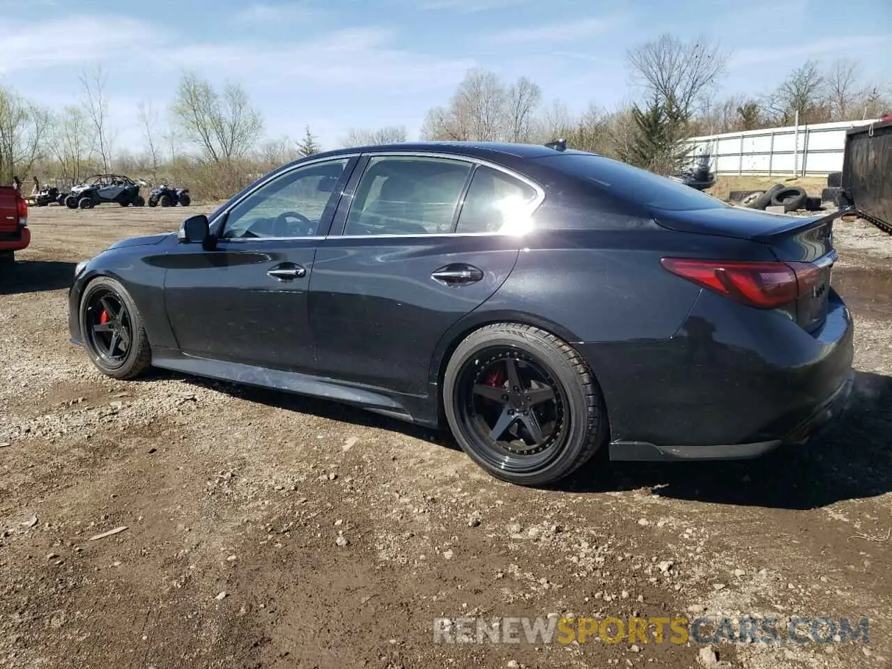 2 fotografías del automóvil dañado JN1FV7AR3LM660650 INFINITI Q50 2020
