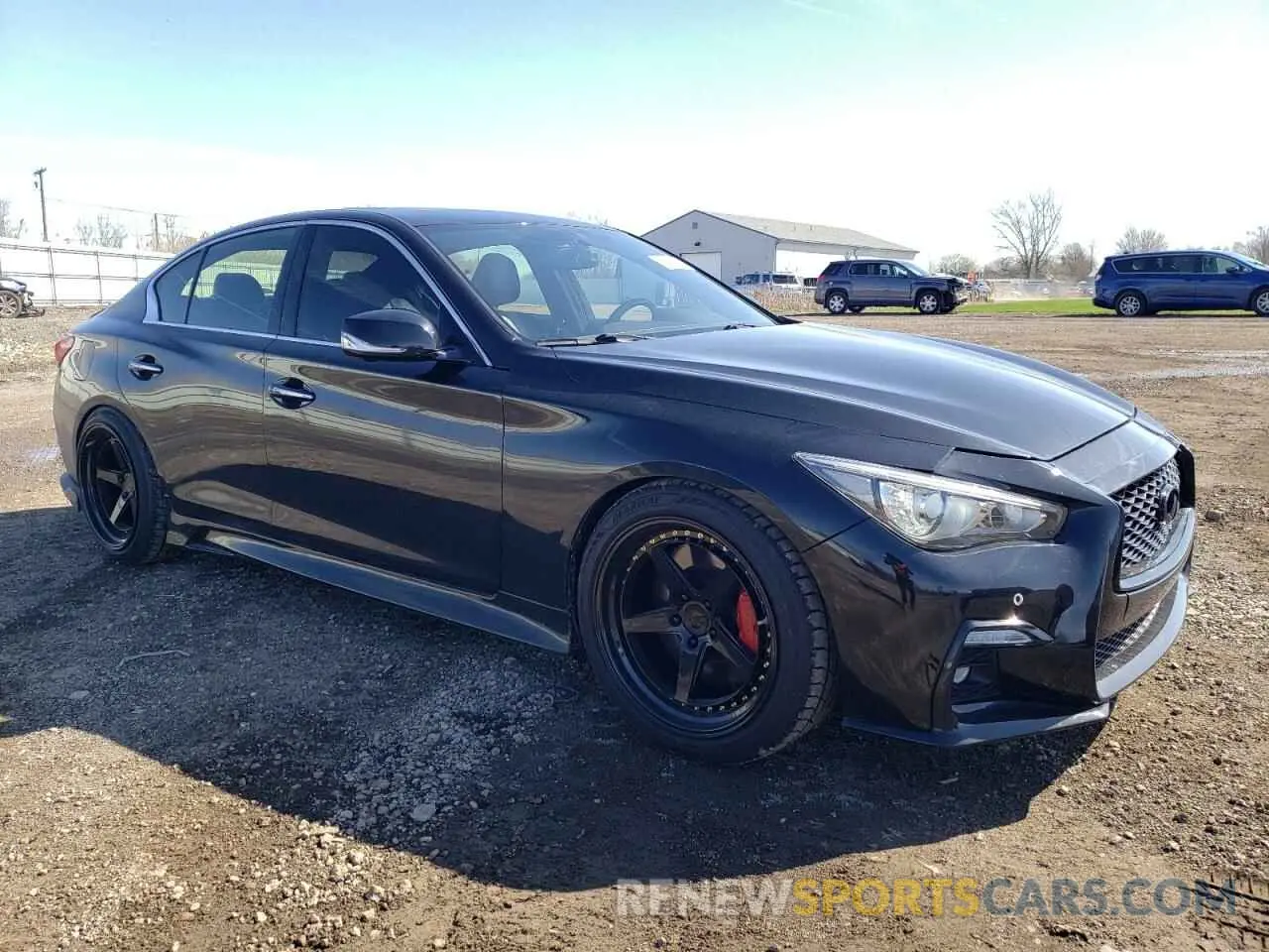 4 fotografías del automóvil dañado JN1FV7AR3LM660650 INFINITI Q50 2020