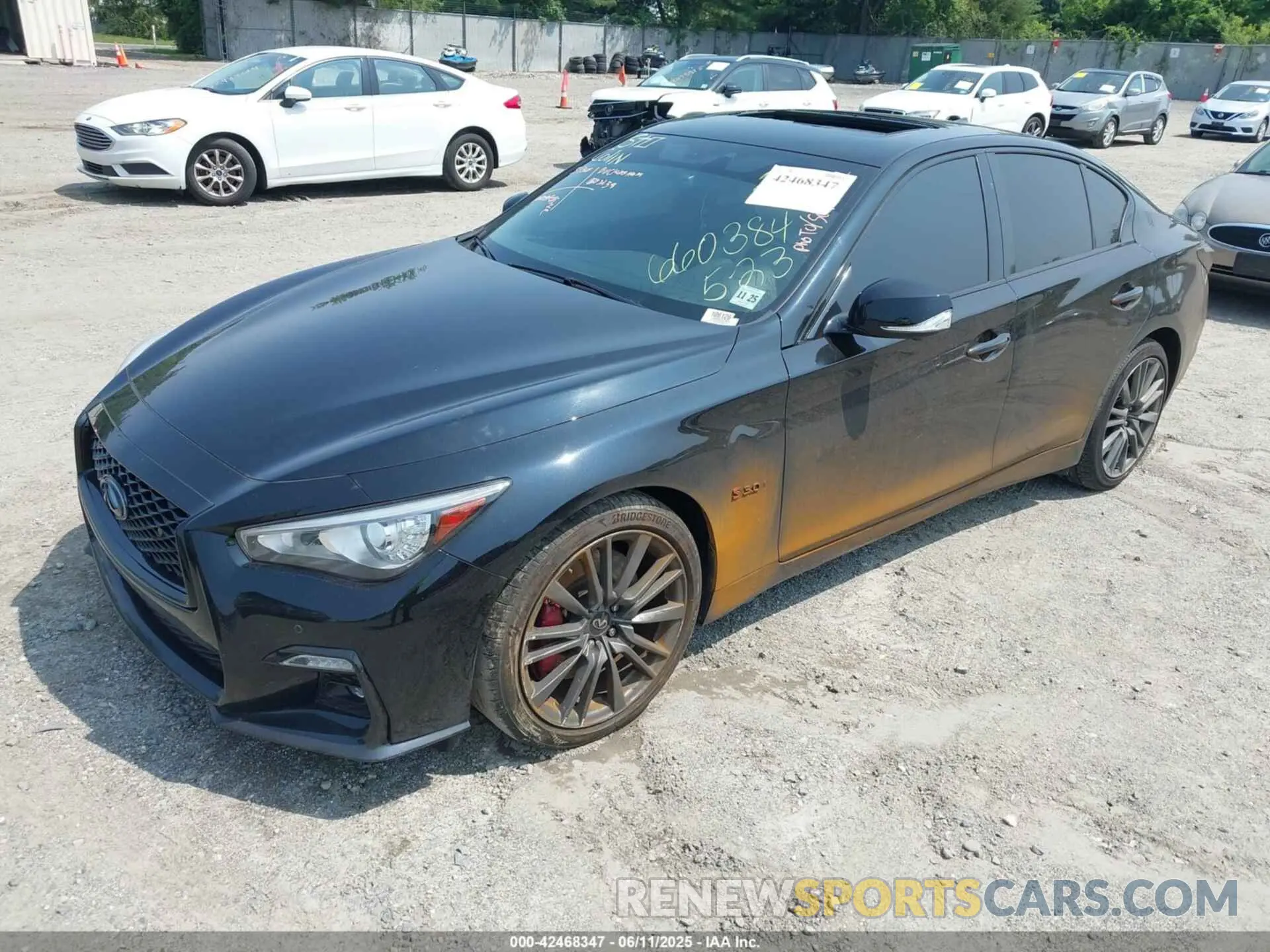 2 fotografías del automóvil dañado JN1FV7AR8LM660384 INFINITI Q50 2020