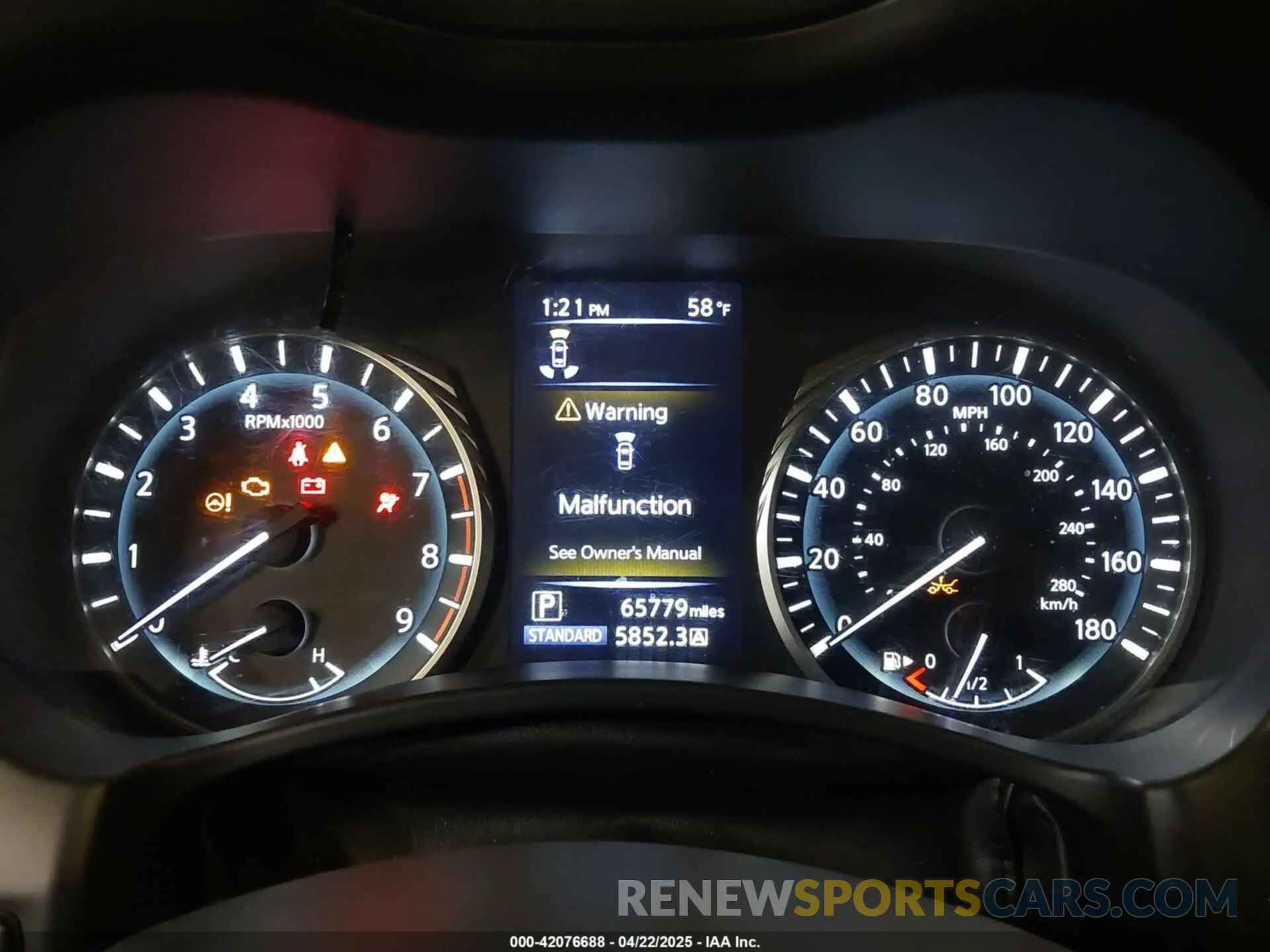 7 fotografías del automóvil dañado JN1FV7AR9LM660314 INFINITI Q50 2020