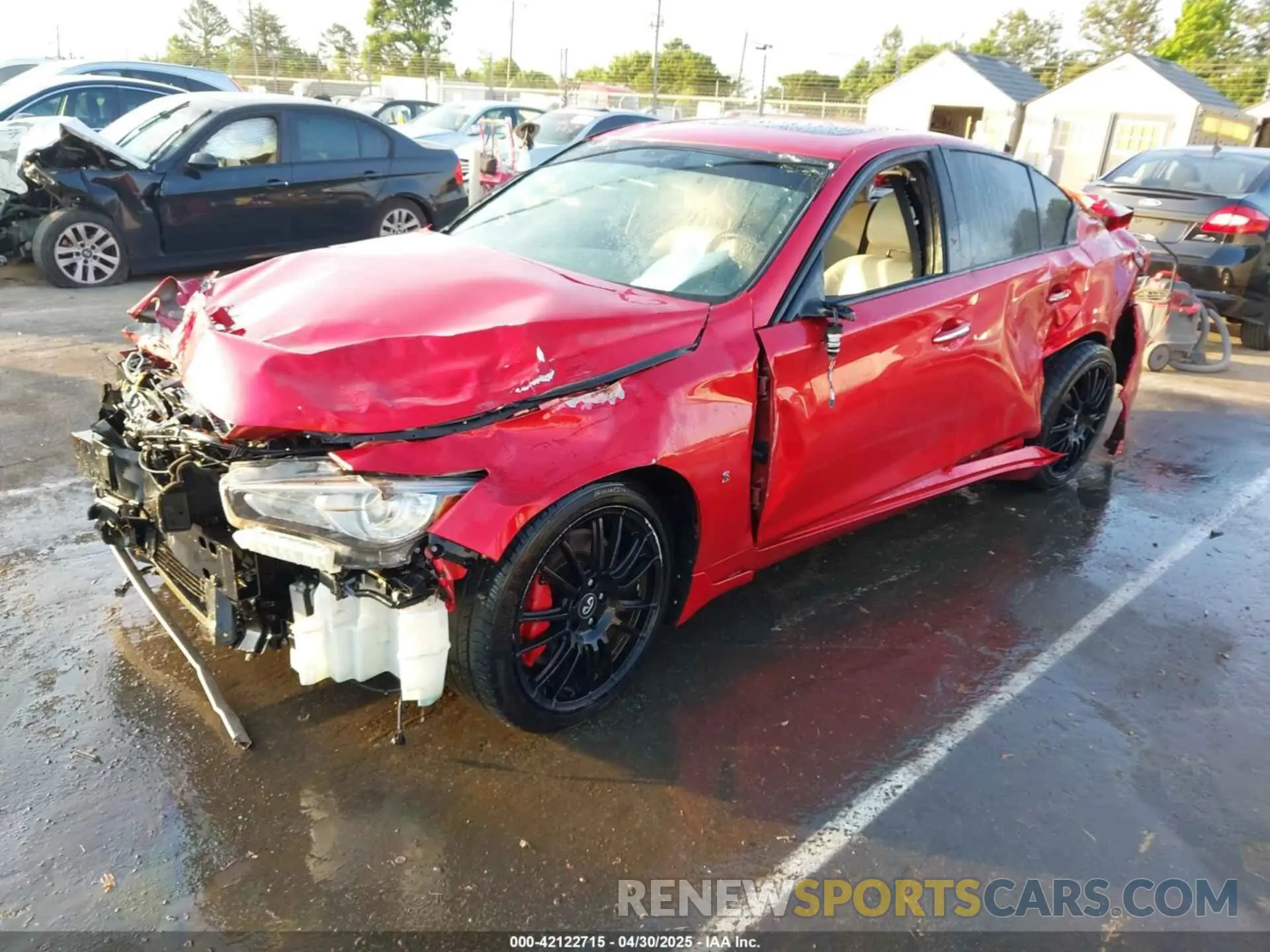 2 fotografías del automóvil dañado JN1FV7AR9LM660698 INFINITI Q50 2020