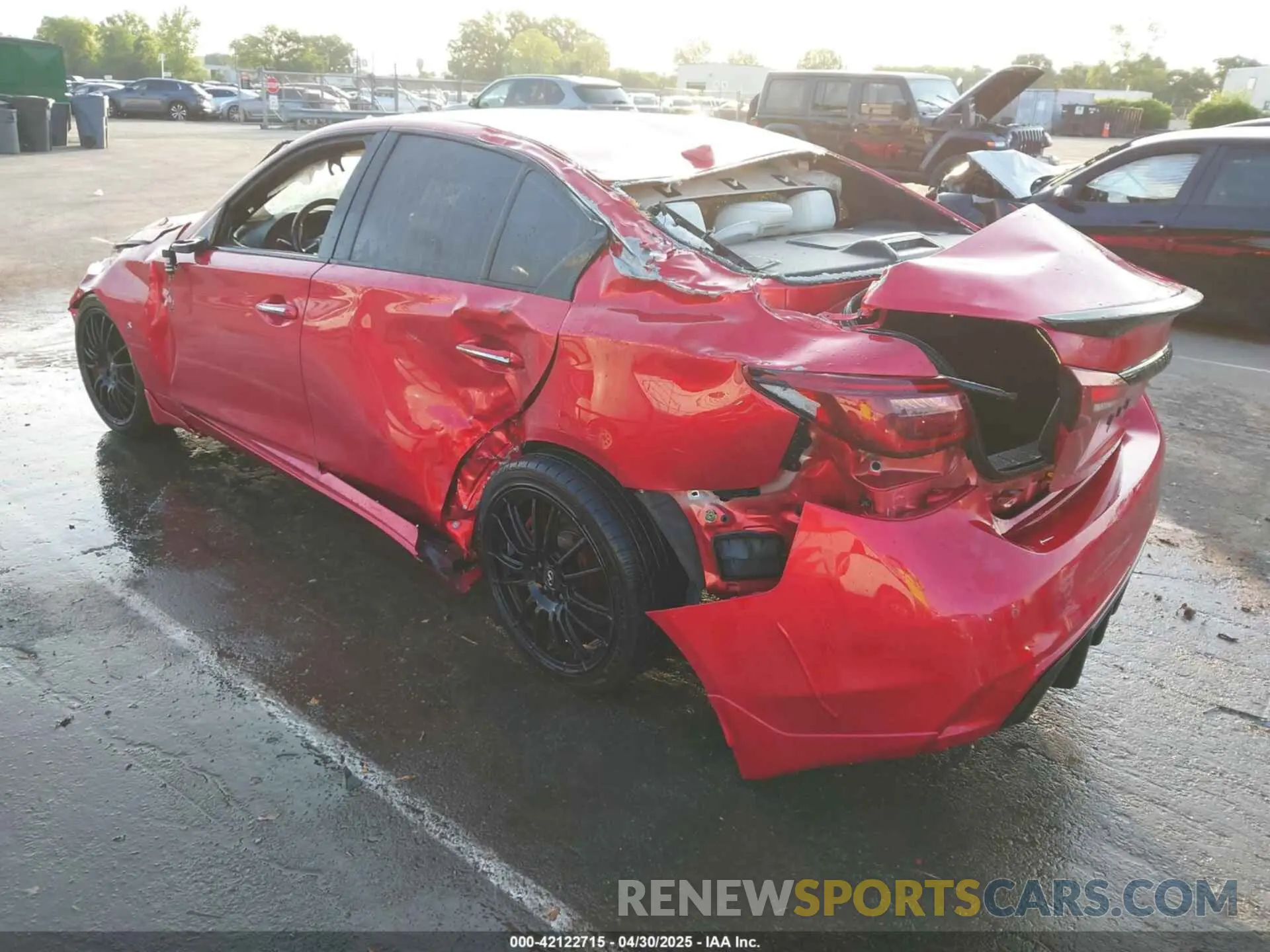 3 fotografías del automóvil dañado JN1FV7AR9LM660698 INFINITI Q50 2020