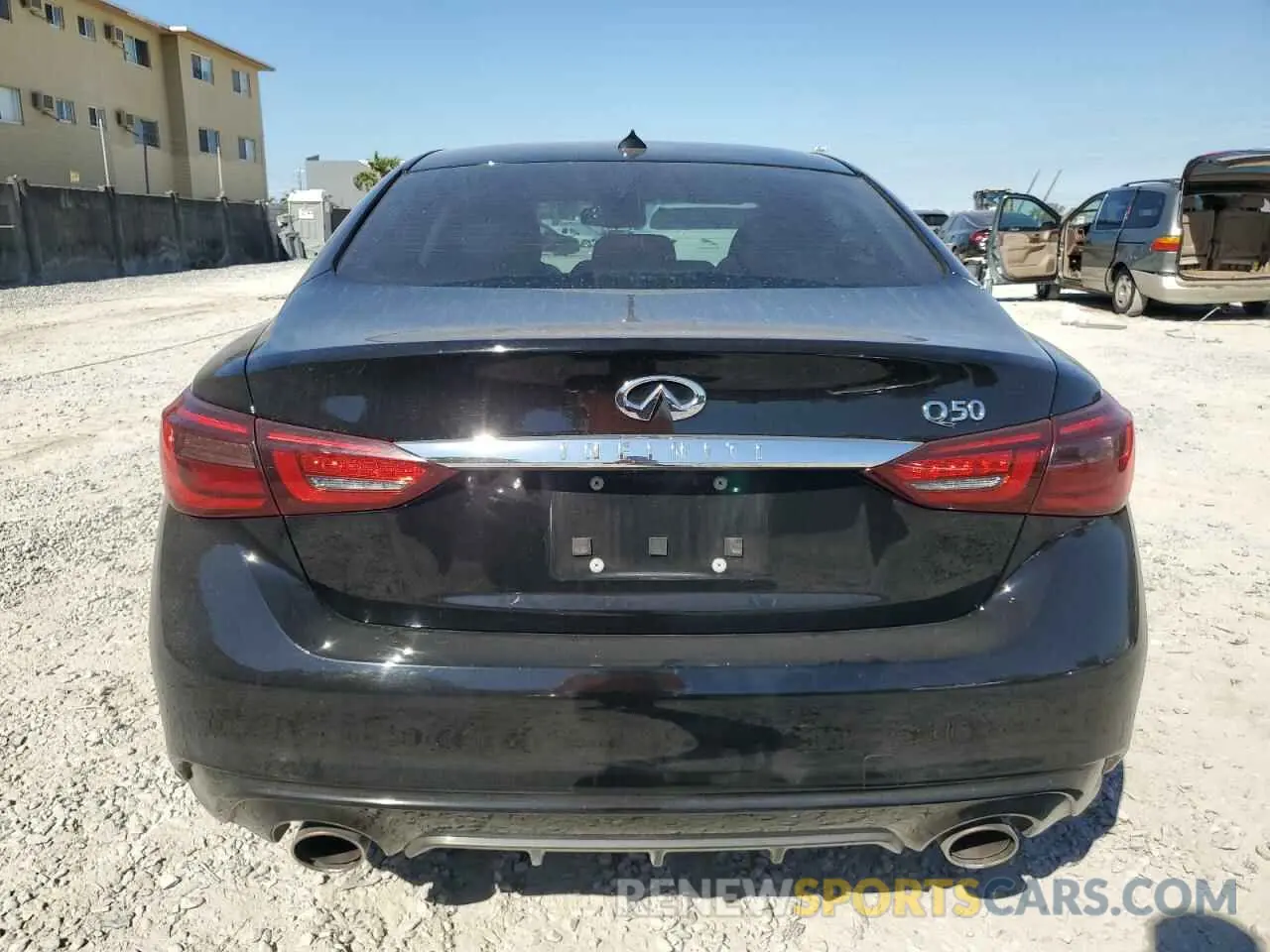 6 fotografías del automóvil dañado JN1EV7AP1MM701174 INFINITI Q50 2021
