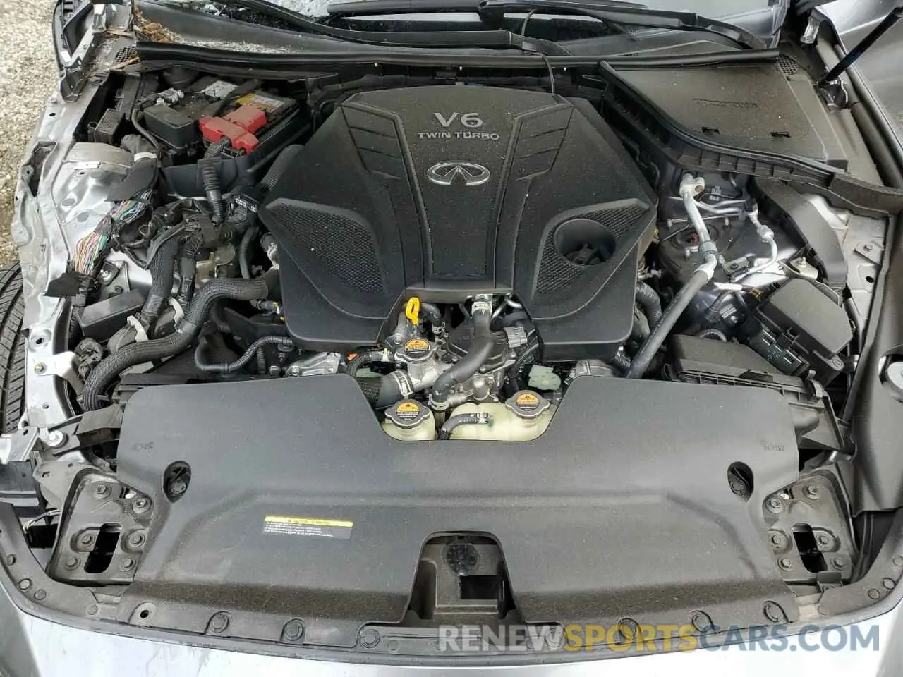 11 fotografías del automóvil dañado JN1EV7AP1MM704558 INFINITI Q50 2021