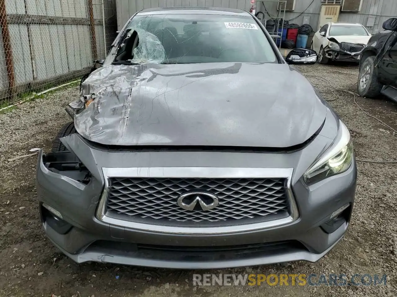 5 fotografías del automóvil dañado JN1EV7AP1MM704558 INFINITI Q50 2021