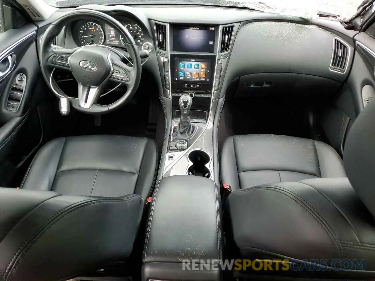 8 fotografías del automóvil dañado JN1EV7AP1MM704558 INFINITI Q50 2021