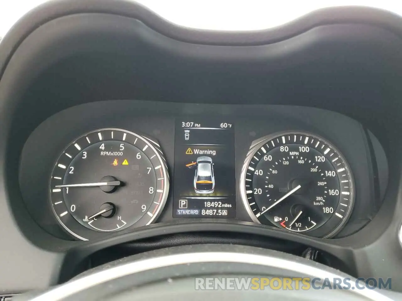 9 fotografías del automóvil dañado JN1EV7AP1MM704558 INFINITI Q50 2021