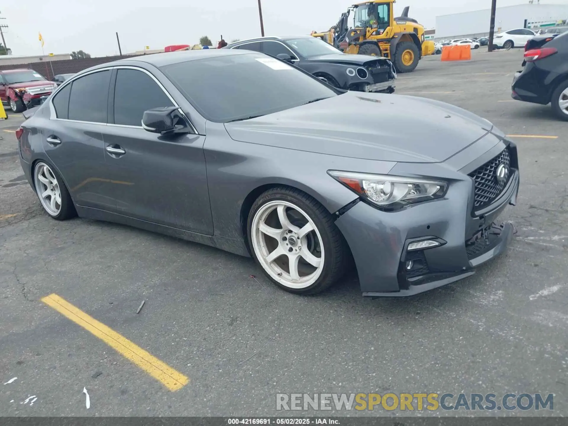 1 fotografías del automóvil dañado JN1EV7AP2MM703158 INFINITI Q50 2021