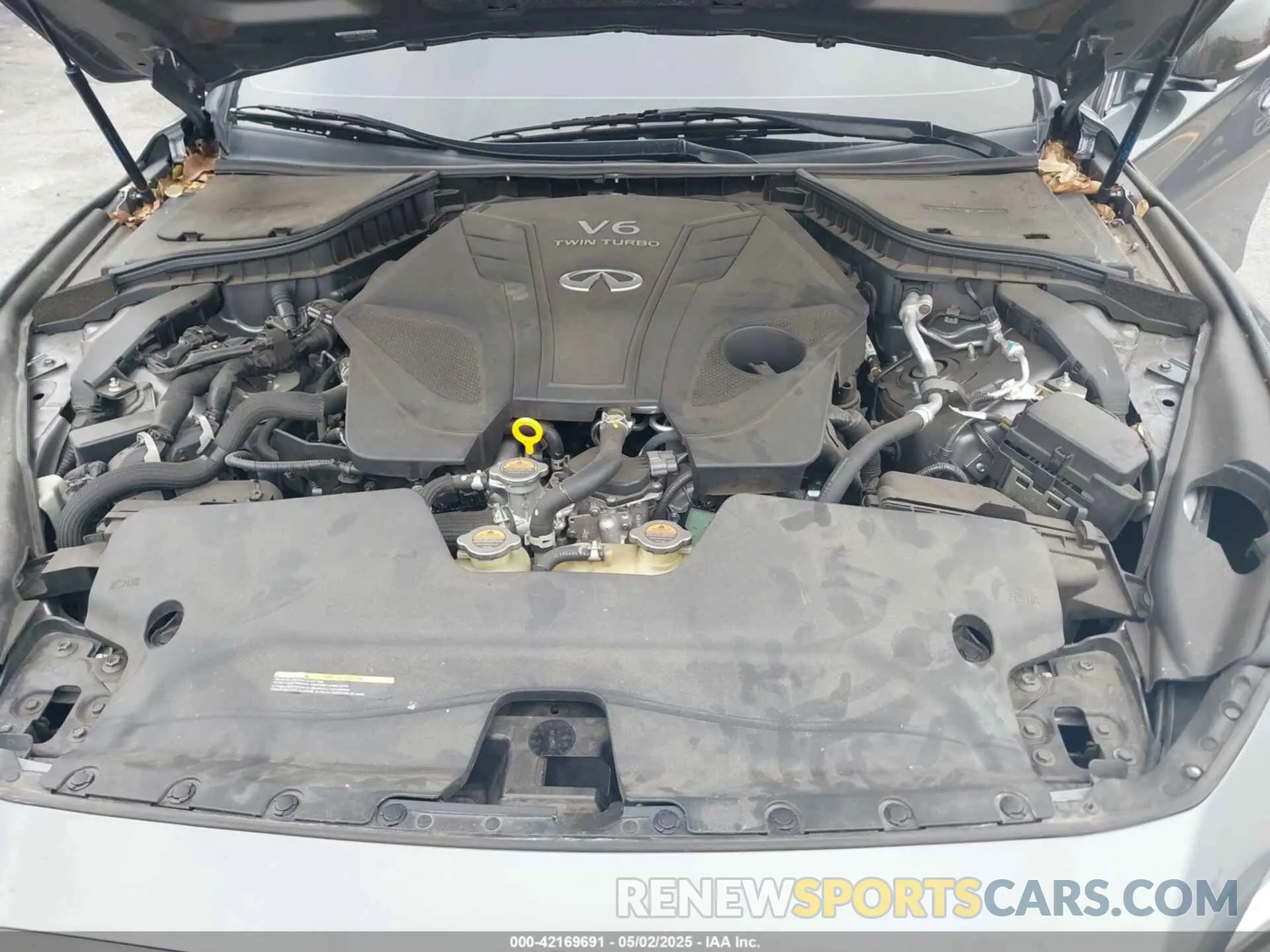 10 fotografías del automóvil dañado JN1EV7AP2MM703158 INFINITI Q50 2021