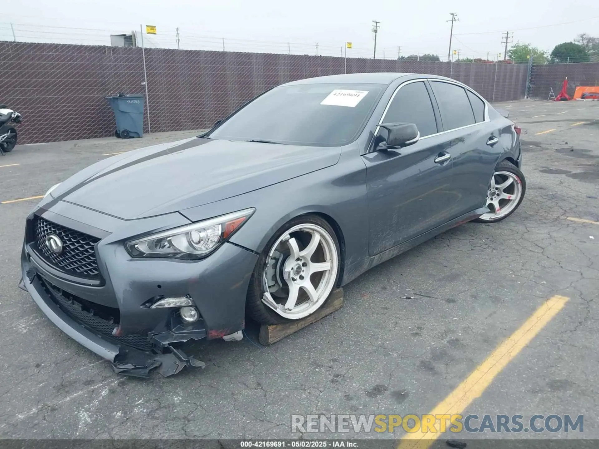 2 fotografías del automóvil dañado JN1EV7AP2MM703158 INFINITI Q50 2021