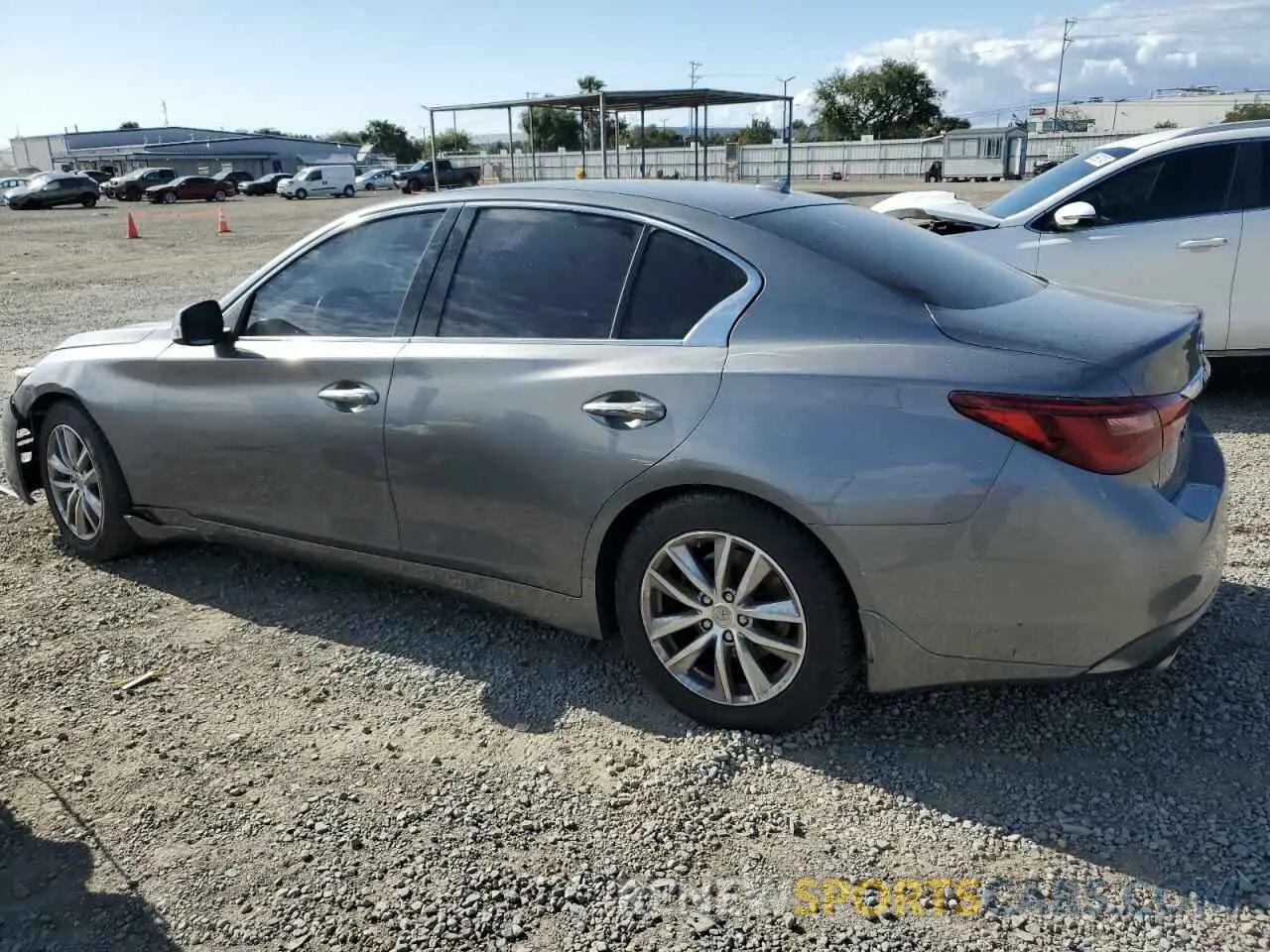 2 fotografías del automóvil dañado JN1EV7AP5MM706121 INFINITI Q50 2021