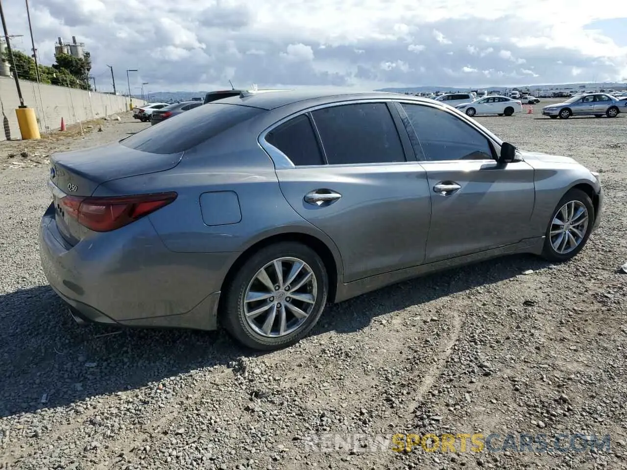 3 fotografías del automóvil dañado JN1EV7AP5MM706121 INFINITI Q50 2021