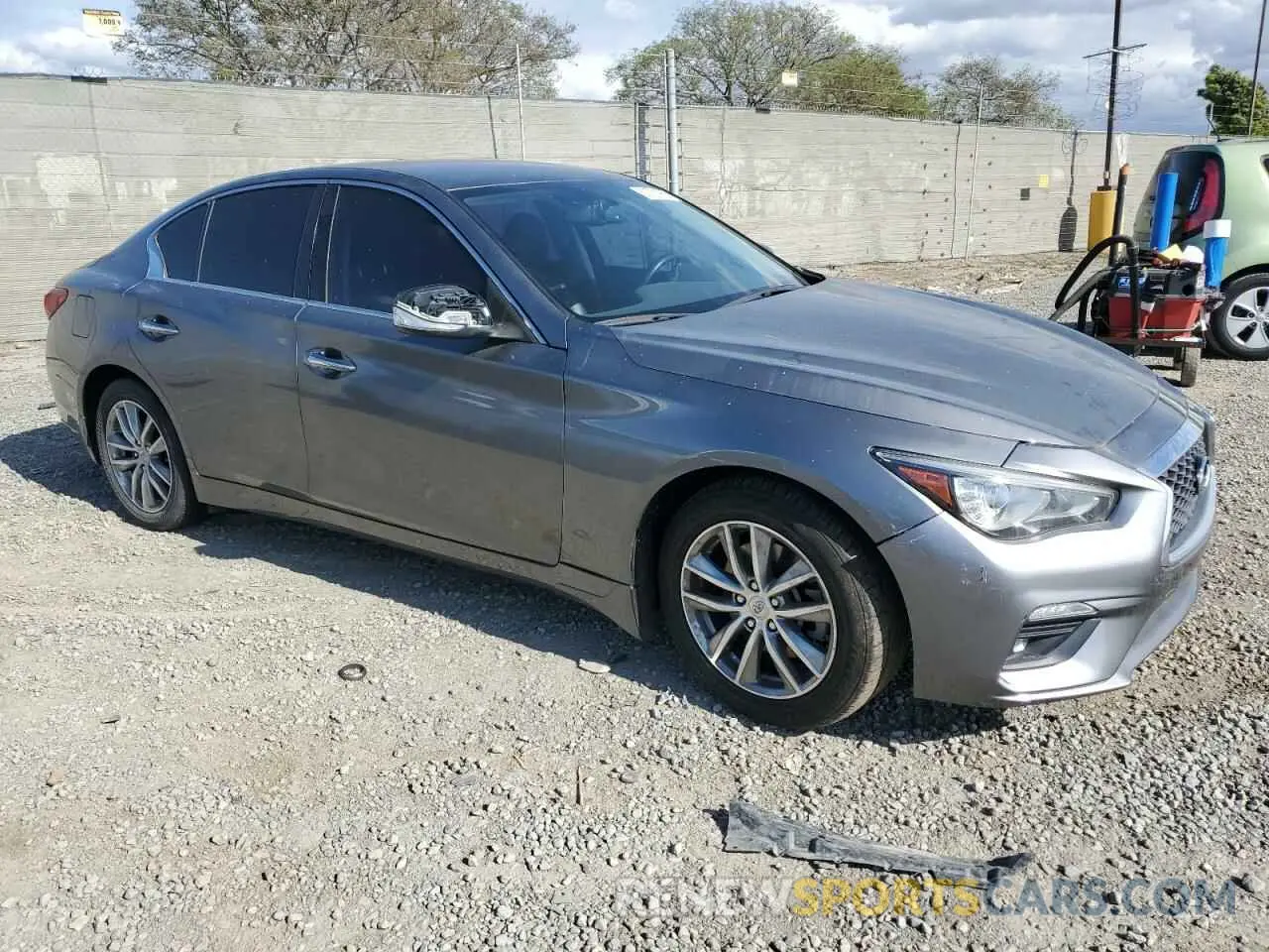 4 fotografías del automóvil dañado JN1EV7AP5MM706121 INFINITI Q50 2021