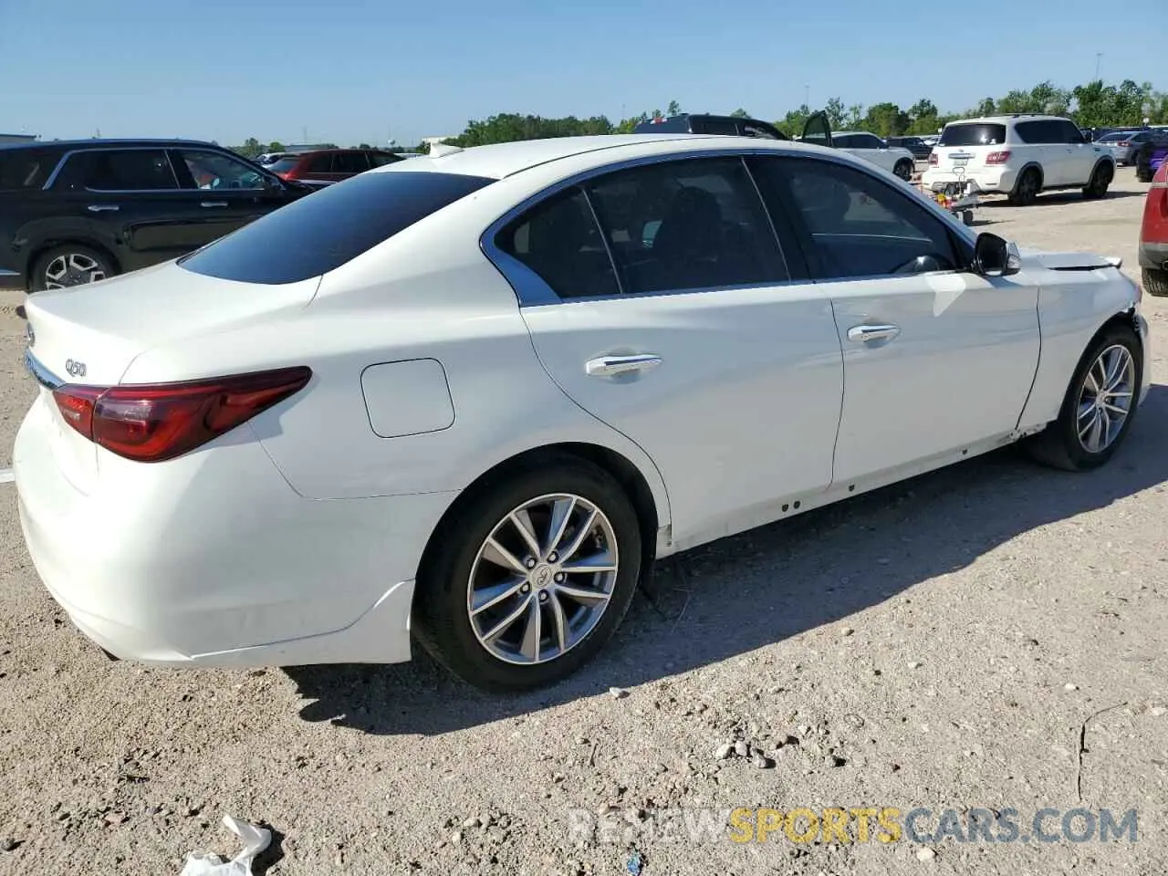 3 fotografías del automóvil dañado JN1EV7AP6MM701378 INFINITI Q50 2021