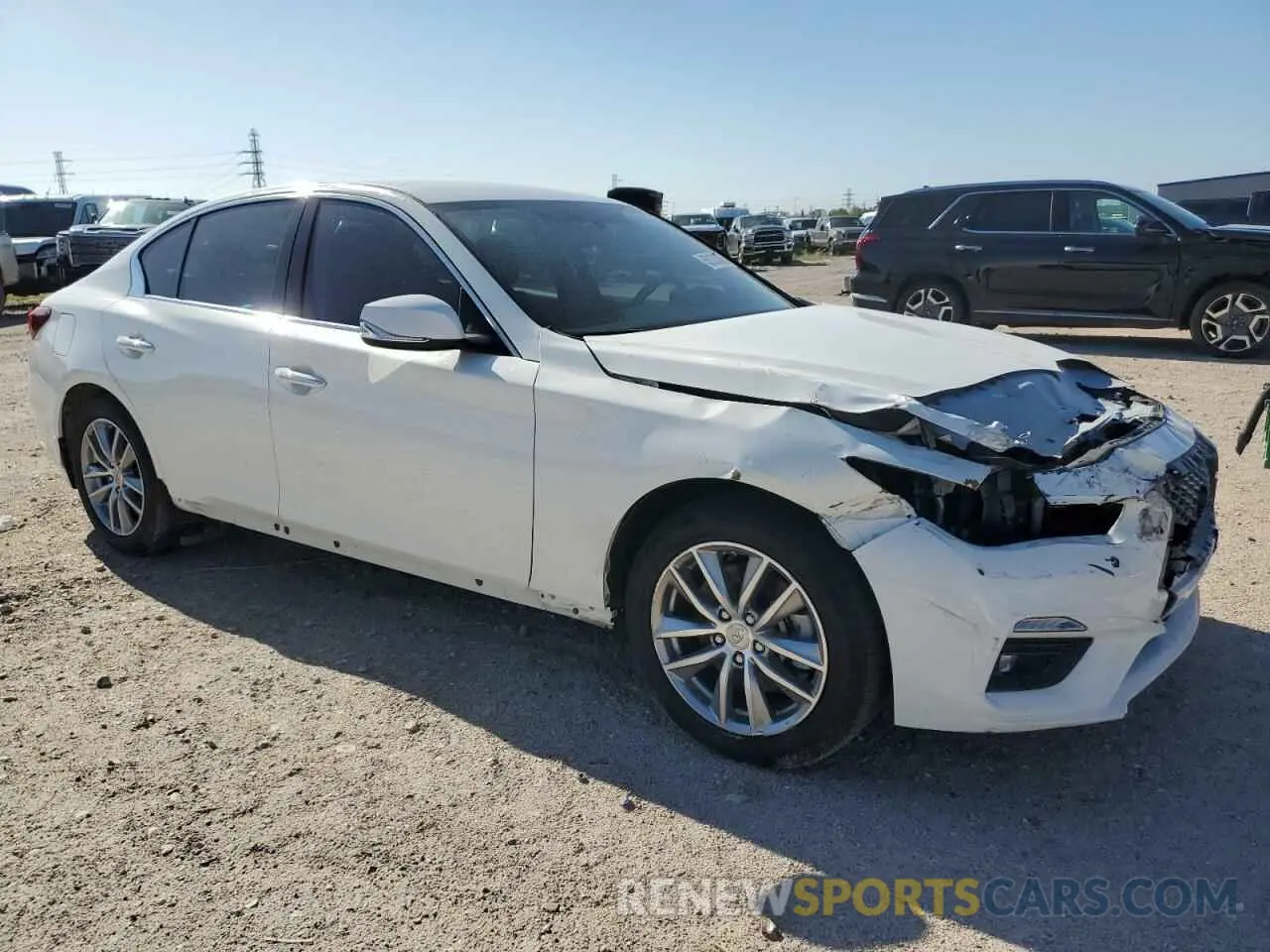 4 fotografías del automóvil dañado JN1EV7AP6MM701378 INFINITI Q50 2021