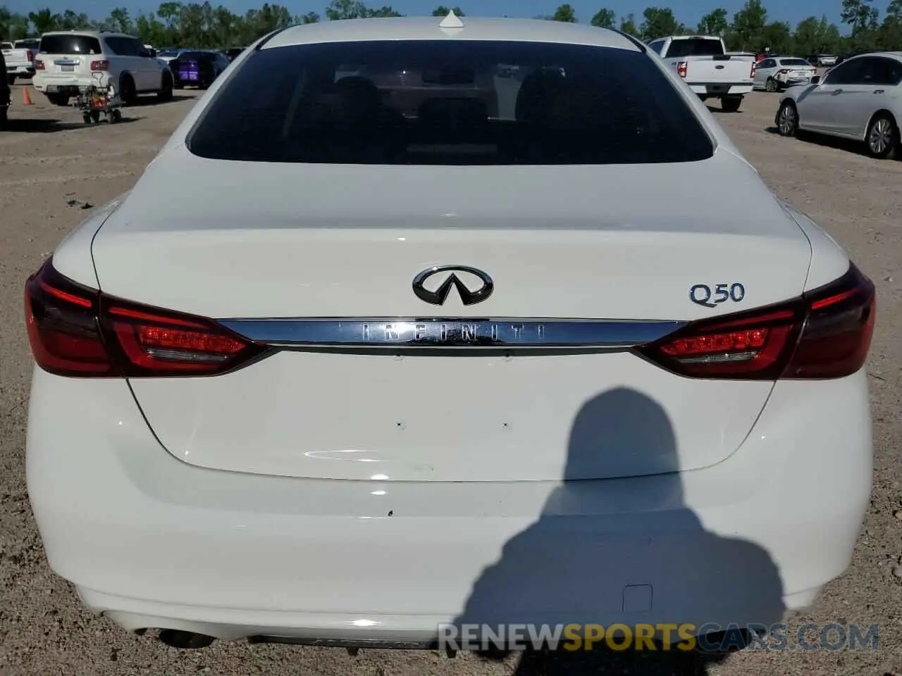6 fotografías del automóvil dañado JN1EV7AP6MM701378 INFINITI Q50 2021