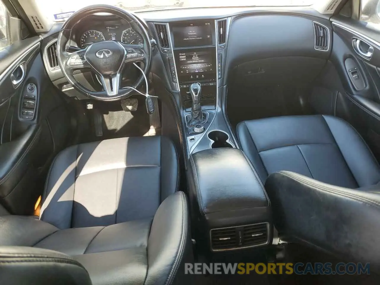 8 fotografías del automóvil dañado JN1EV7AP6MM701378 INFINITI Q50 2021