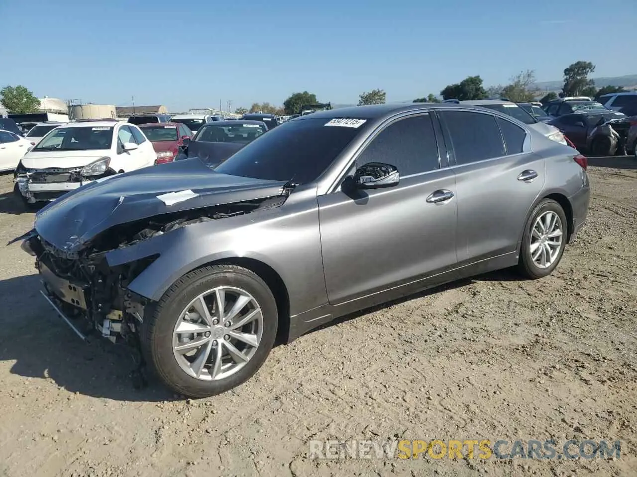 1 fotografías del automóvil dañado JN1EV7AP9MM704145 INFINITI Q50 2021