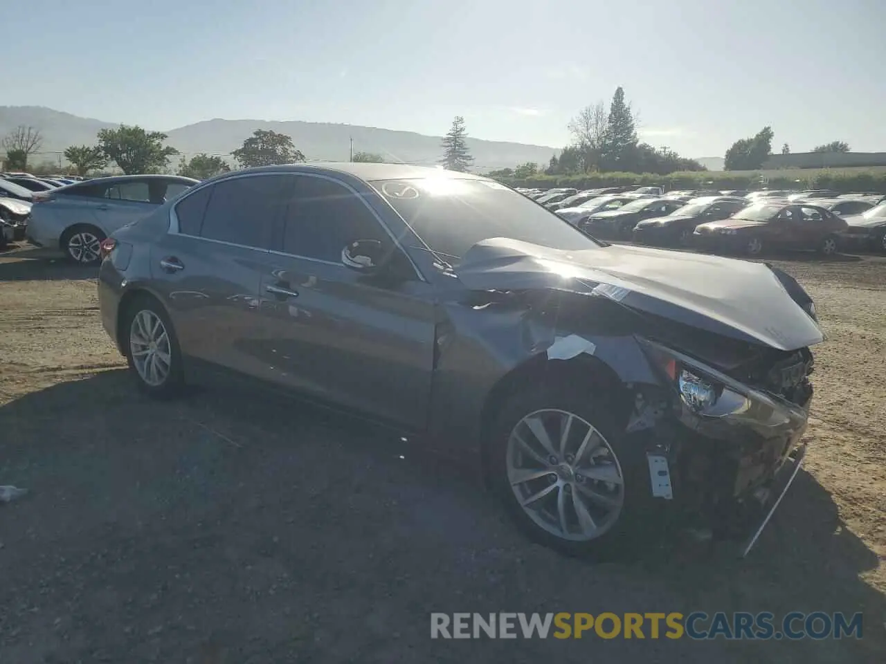4 fotografías del automóvil dañado JN1EV7AP9MM704145 INFINITI Q50 2021
