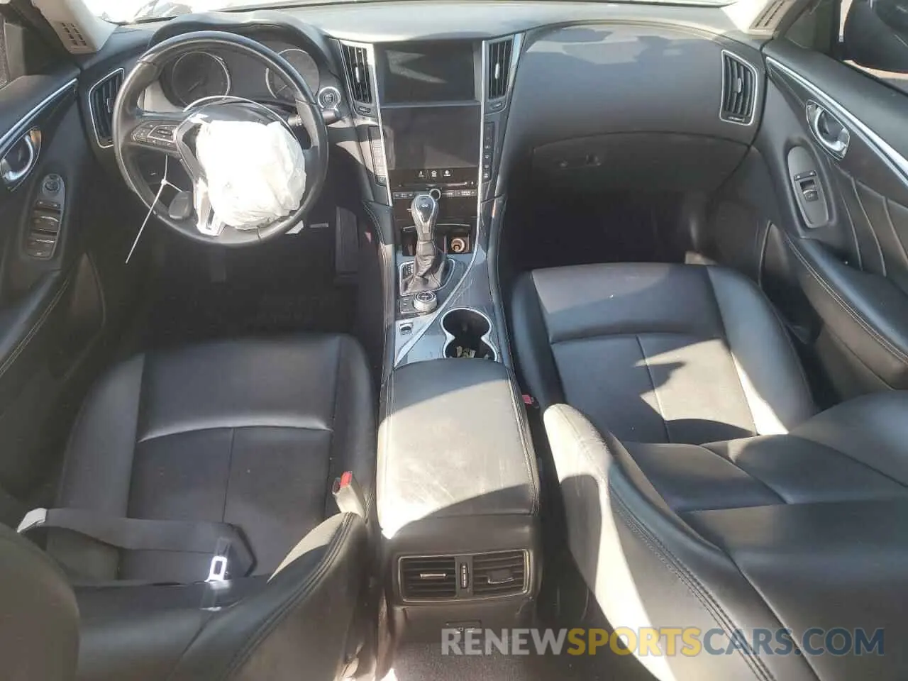 8 fotografías del automóvil dañado JN1EV7AP9MM704145 INFINITI Q50 2021