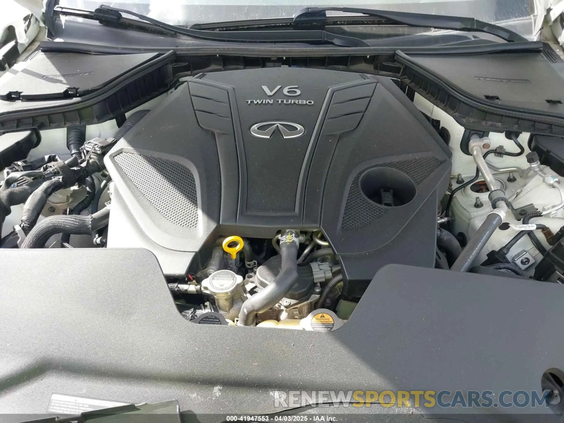 10 fotografías del automóvil dañado JN1EV7APXMM702002 INFINITI Q50 2021