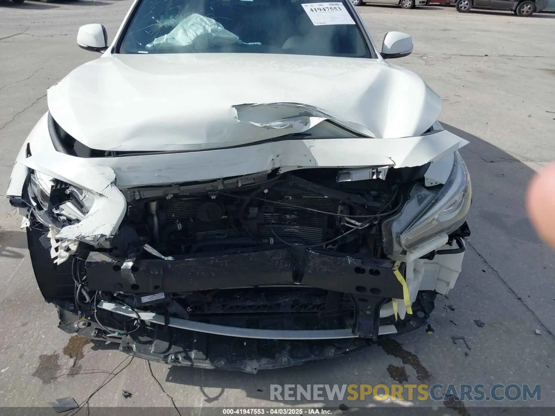 13 fotografías del automóvil dañado JN1EV7APXMM702002 INFINITI Q50 2021
