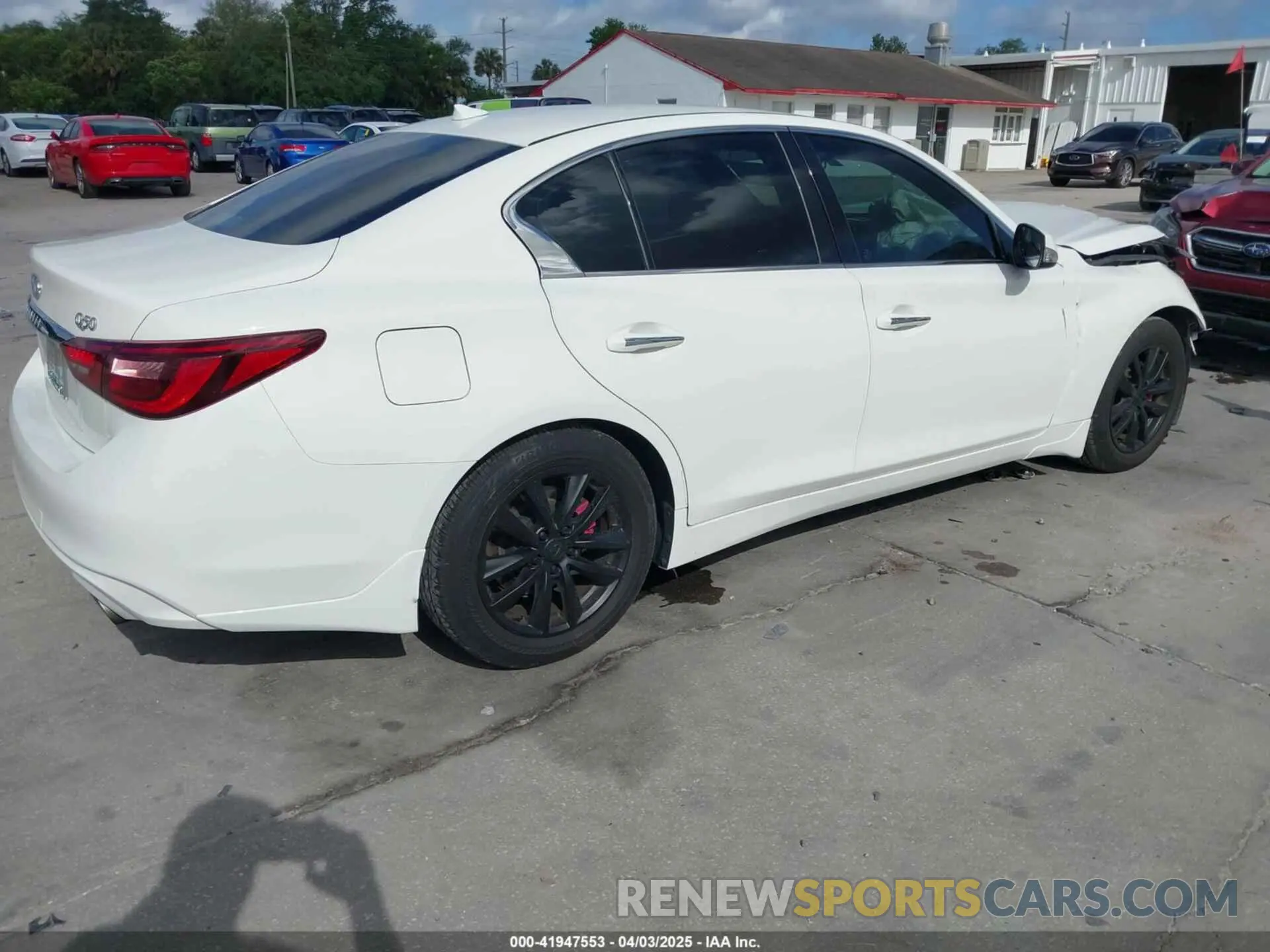 4 fotografías del automóvil dañado JN1EV7APXMM702002 INFINITI Q50 2021