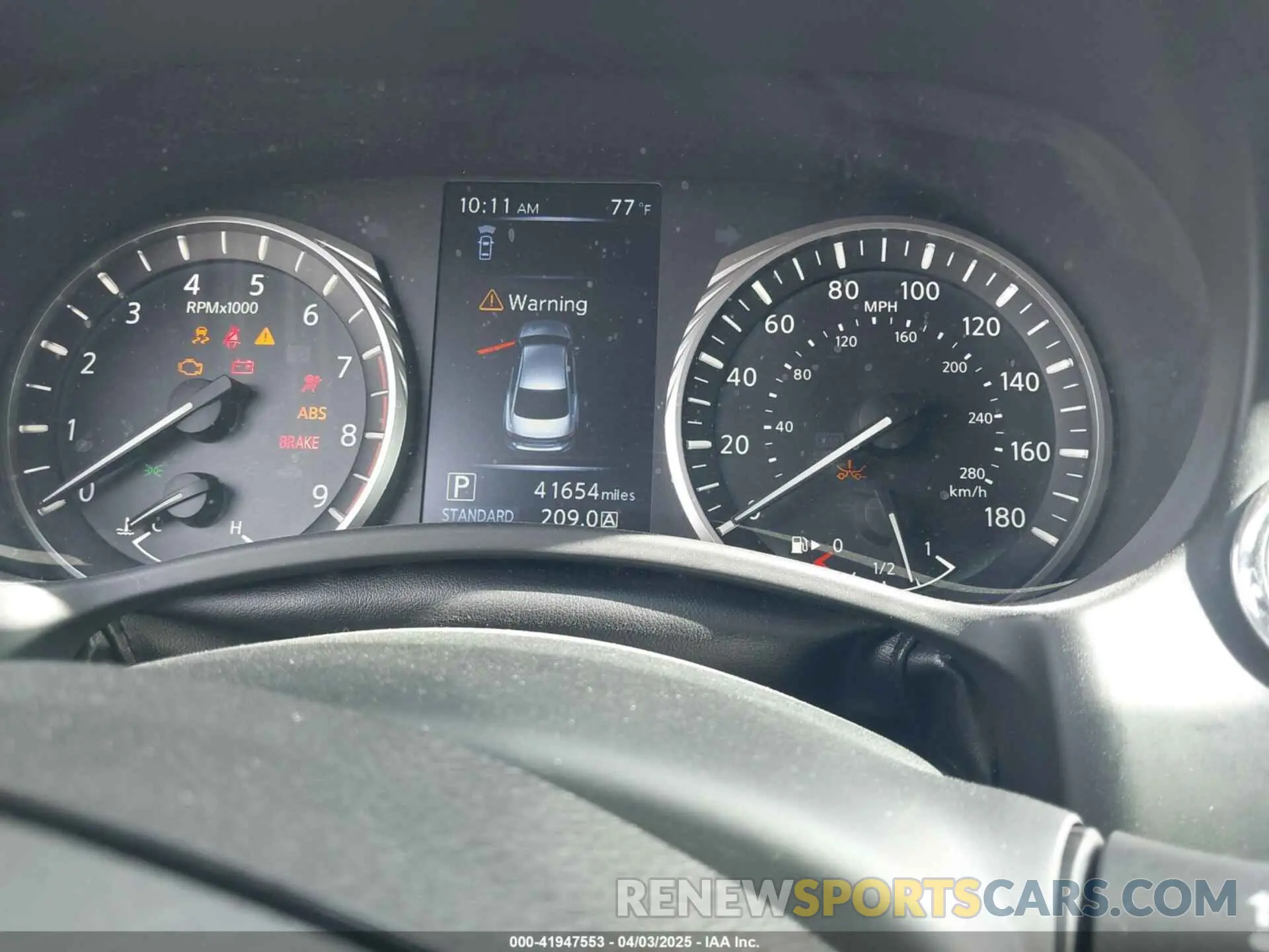 7 fotografías del automóvil dañado JN1EV7APXMM702002 INFINITI Q50 2021