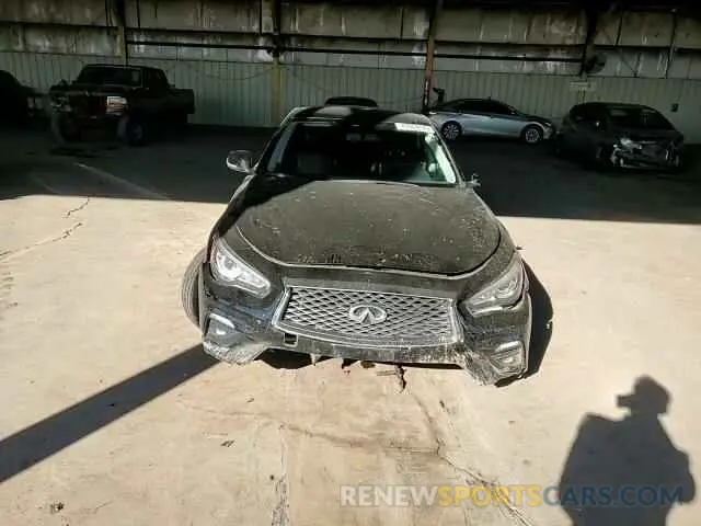 10 fotografías del automóvil dañado JN1EV7AR2MM756122 INFINITI Q50 2021