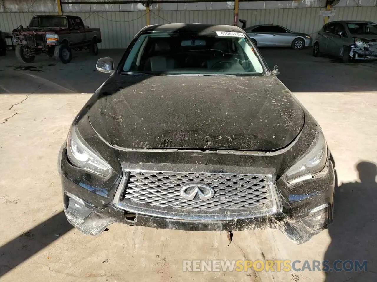 5 fotografías del automóvil dañado JN1EV7AR2MM756122 INFINITI Q50 2021