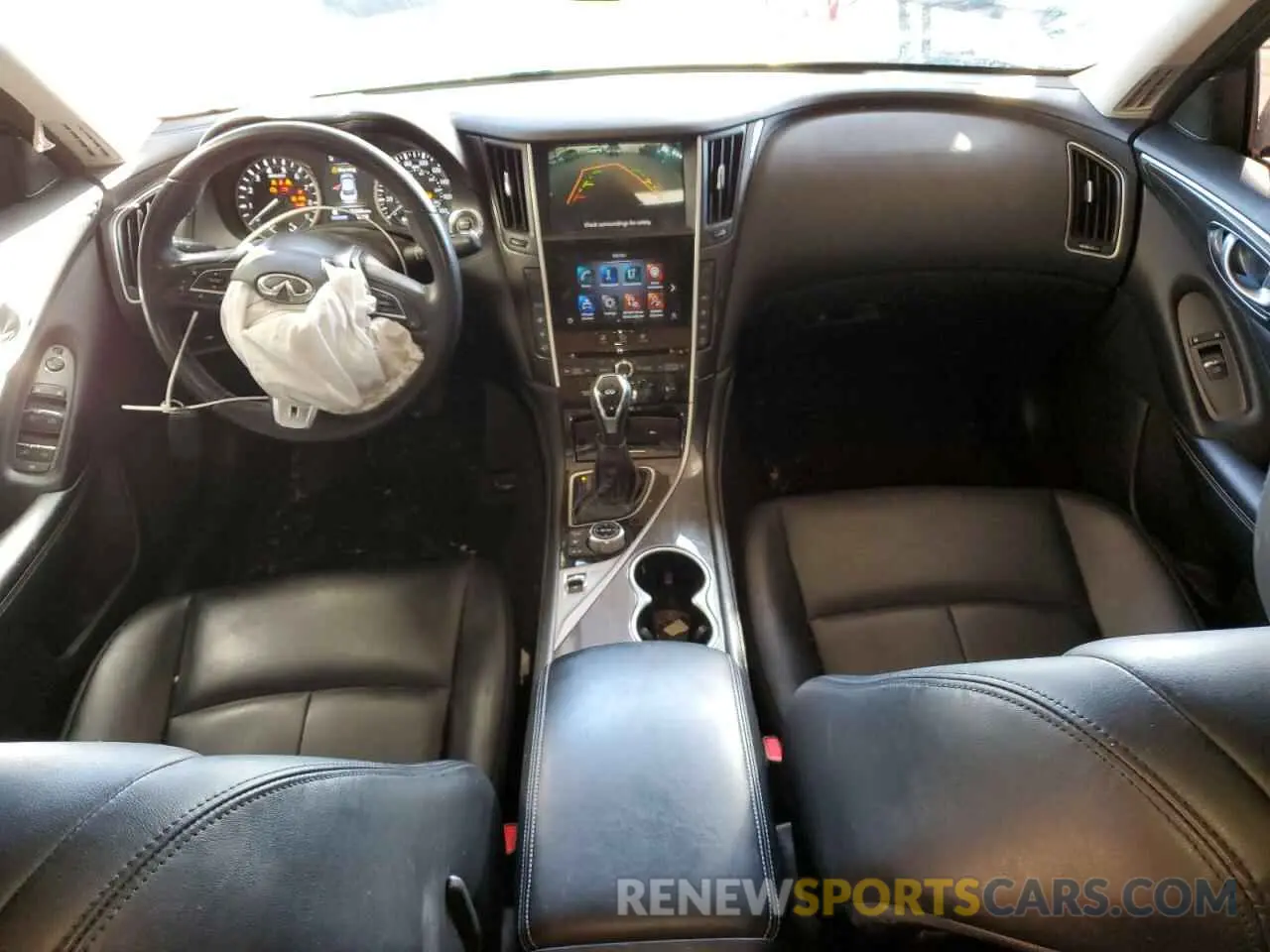8 fotografías del automóvil dañado JN1EV7AR2MM756122 INFINITI Q50 2021