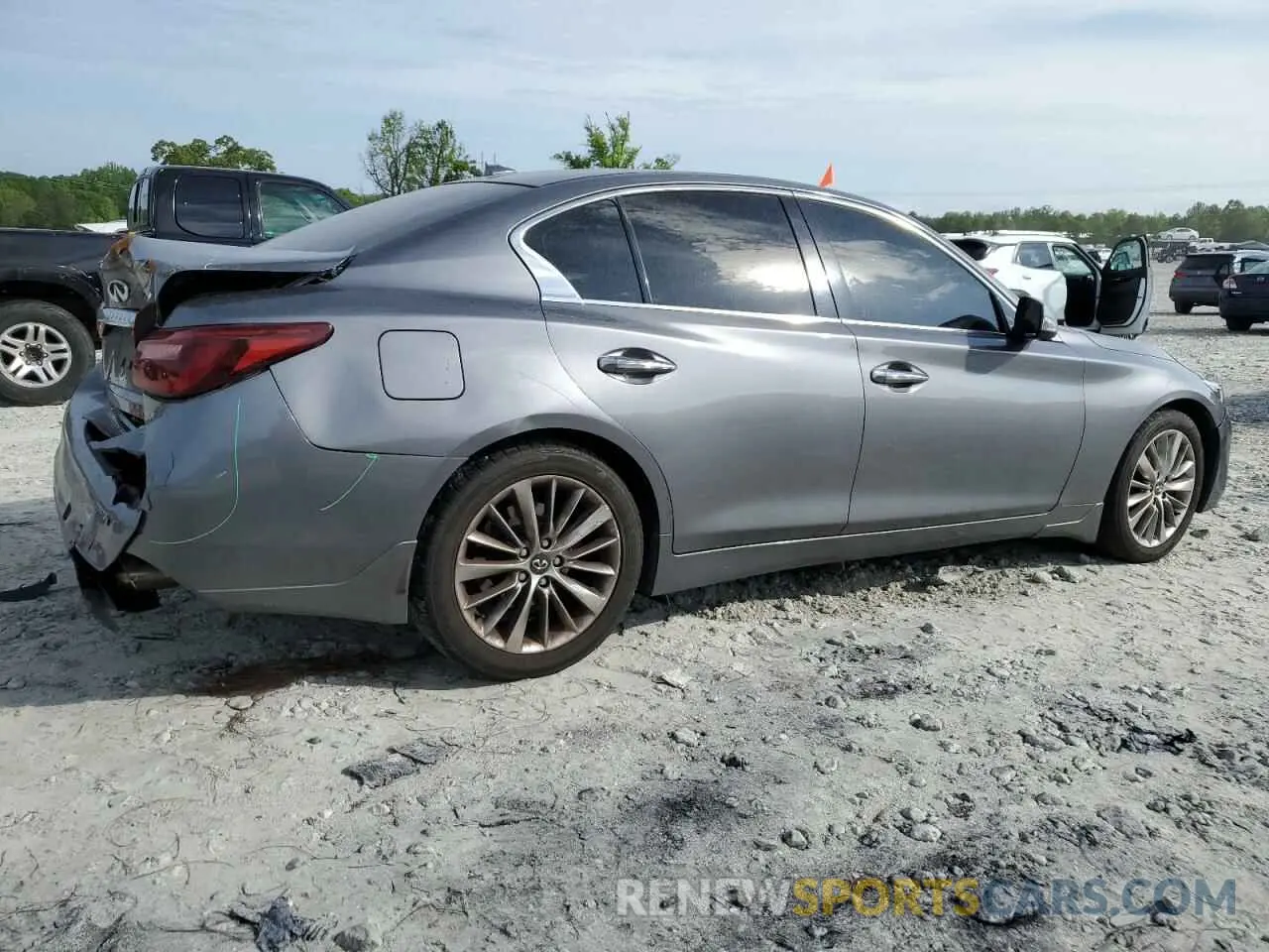 3 fotografías del automóvil dañado JN1EV7BP1MM700220 INFINITI Q50 2021