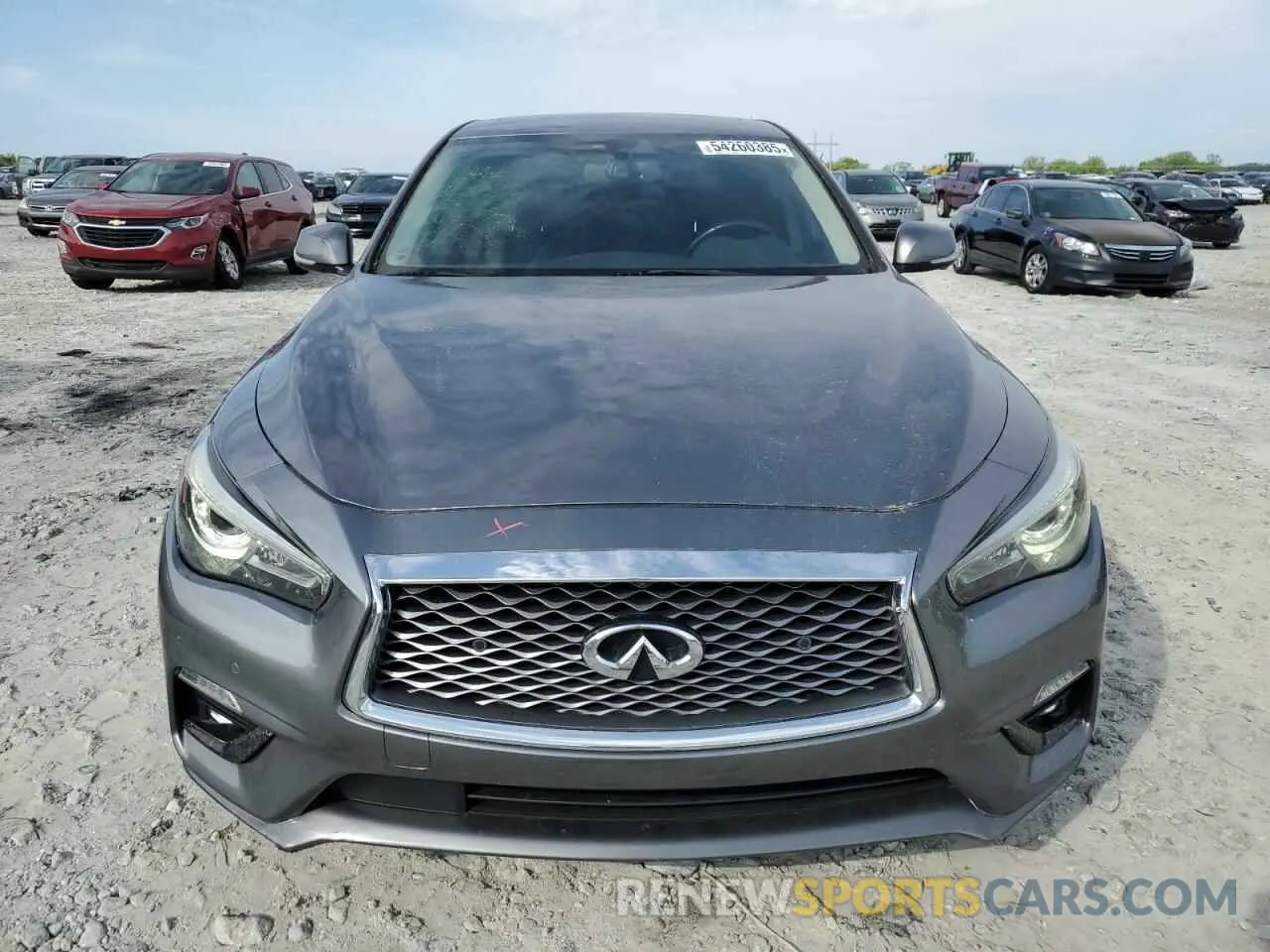 5 fotografías del automóvil dañado JN1EV7BP1MM700220 INFINITI Q50 2021