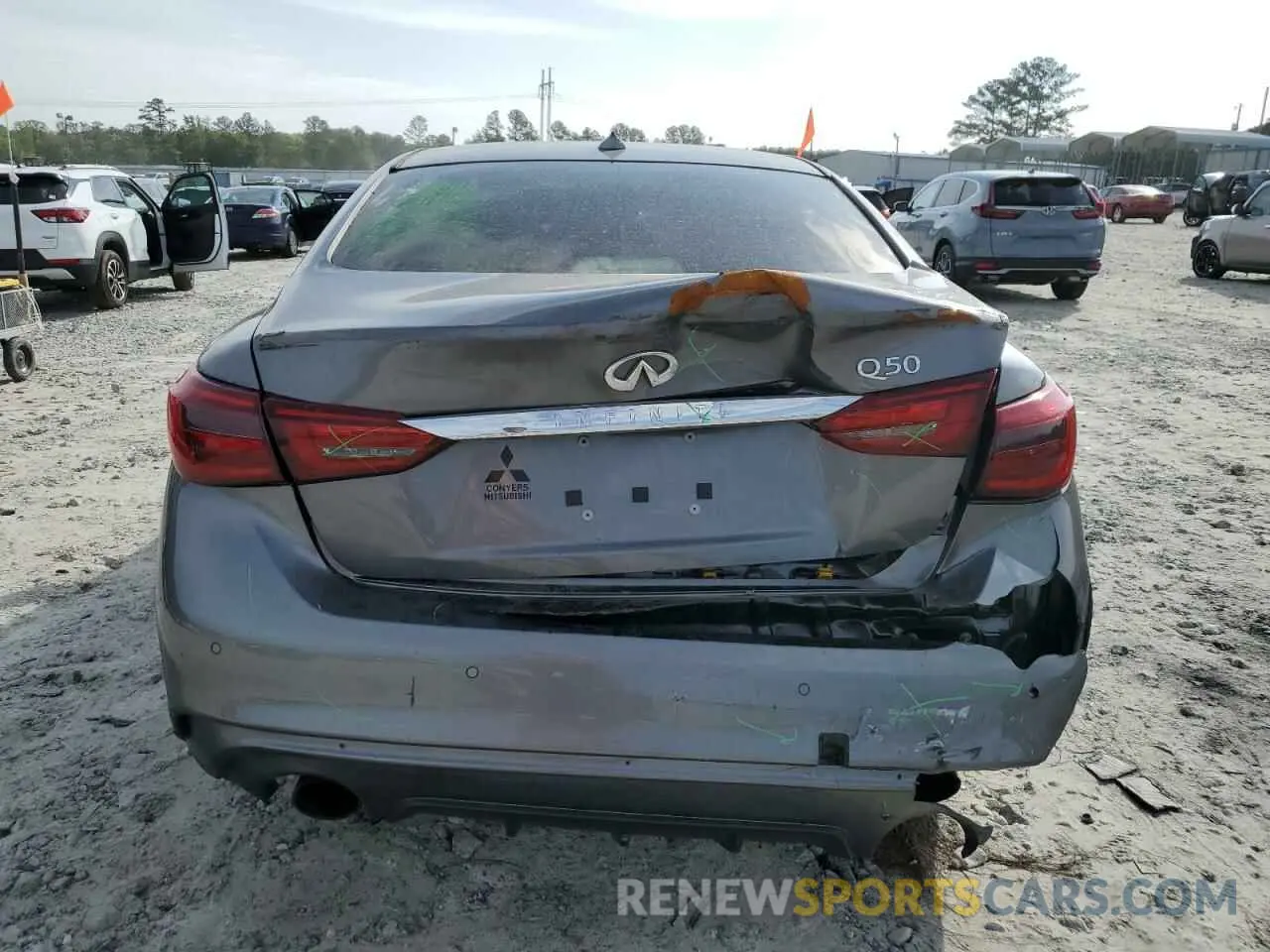6 fotografías del automóvil dañado JN1EV7BP1MM700220 INFINITI Q50 2021