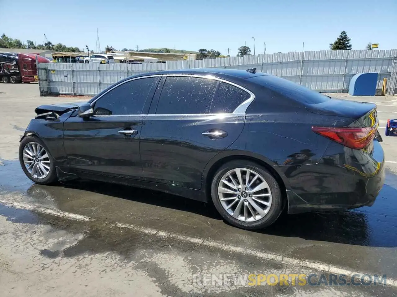 2 fotografías del automóvil dañado JN1EV7BP2MM700596 INFINITI Q50 2021
