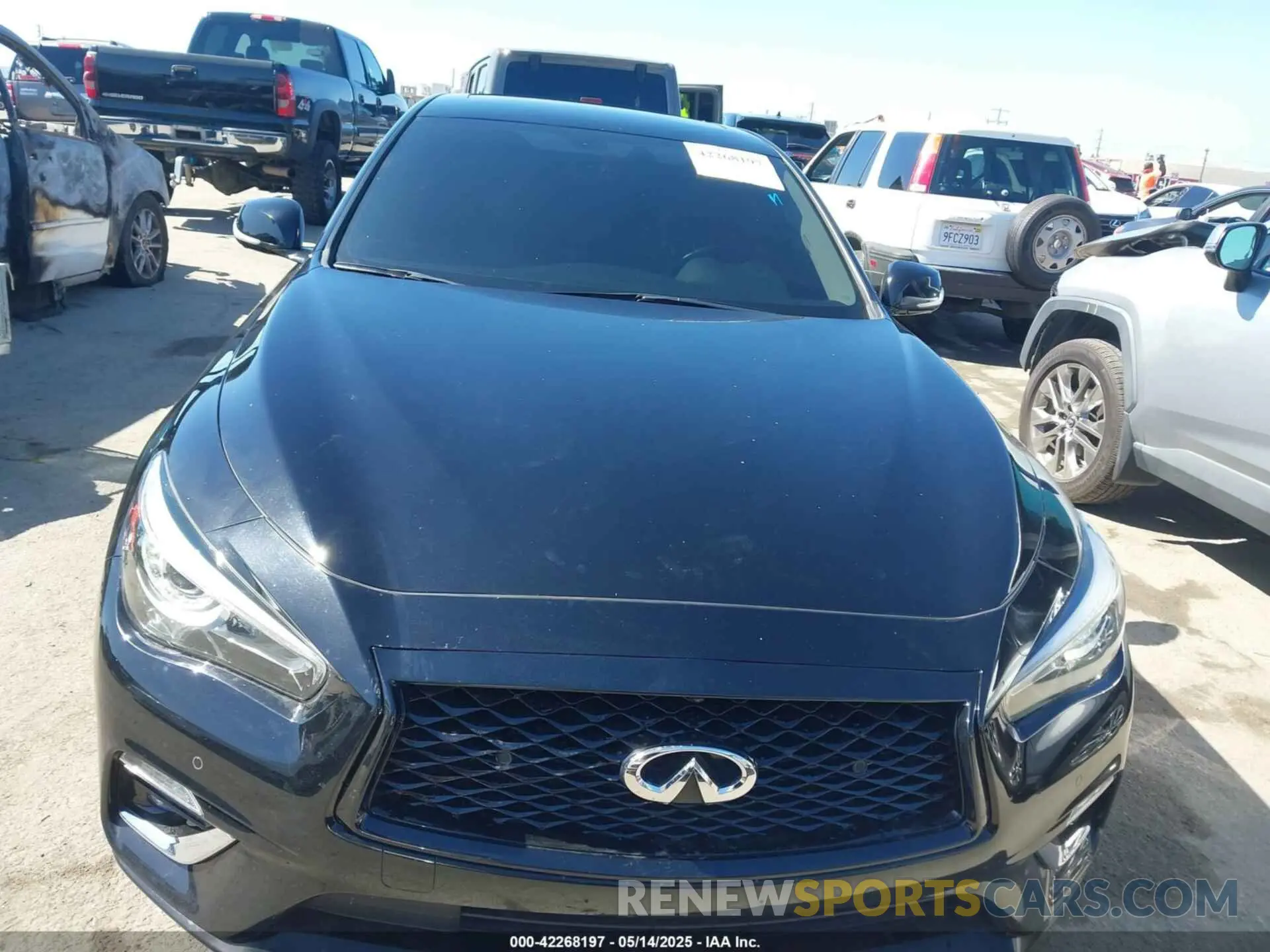 12 fotografías del automóvil dañado JN1EV7BP2MM705703 INFINITI Q50 2021